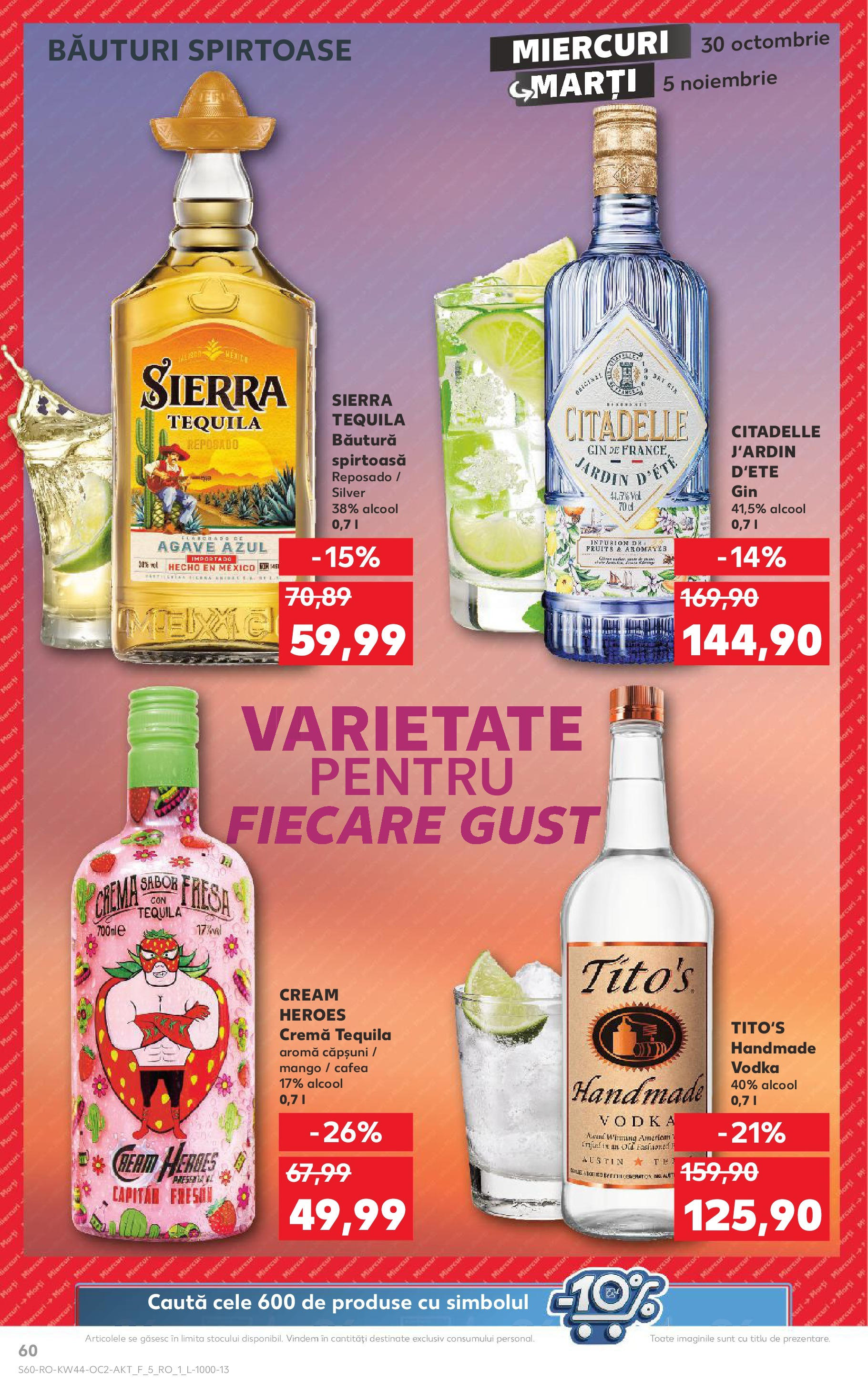 Catalog Kaufland - Bucureşti 30.10.2024 - Revista si Oferta | Pagină: 60 | Produse: Mp3, Gin, Vodka, Mango