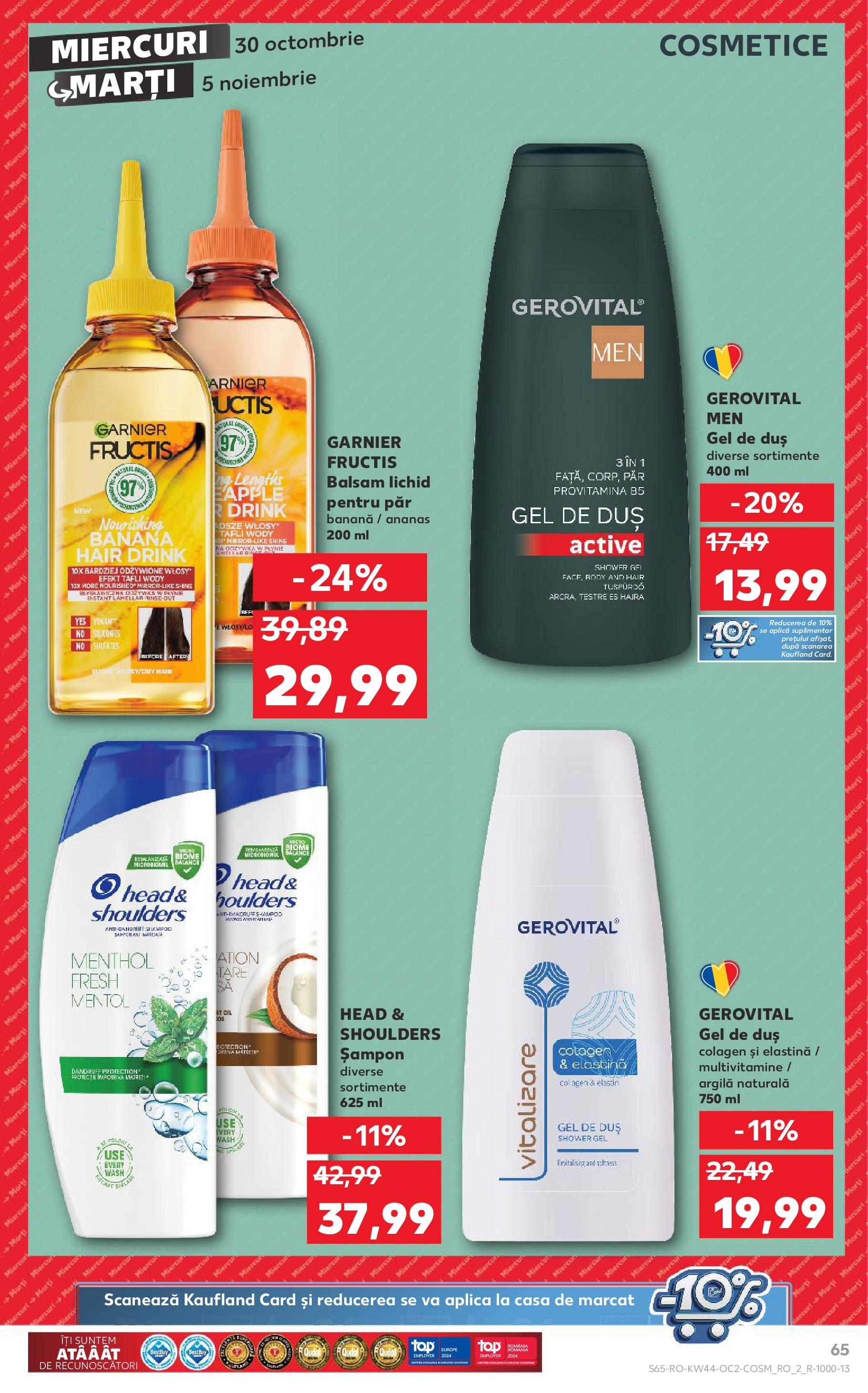 Catalog Kaufland - Bucureşti 30.10.2024 - Revista si Oferta | Pagină: 65 | Produse: Duș, Apple, Gel de duș, Ananas