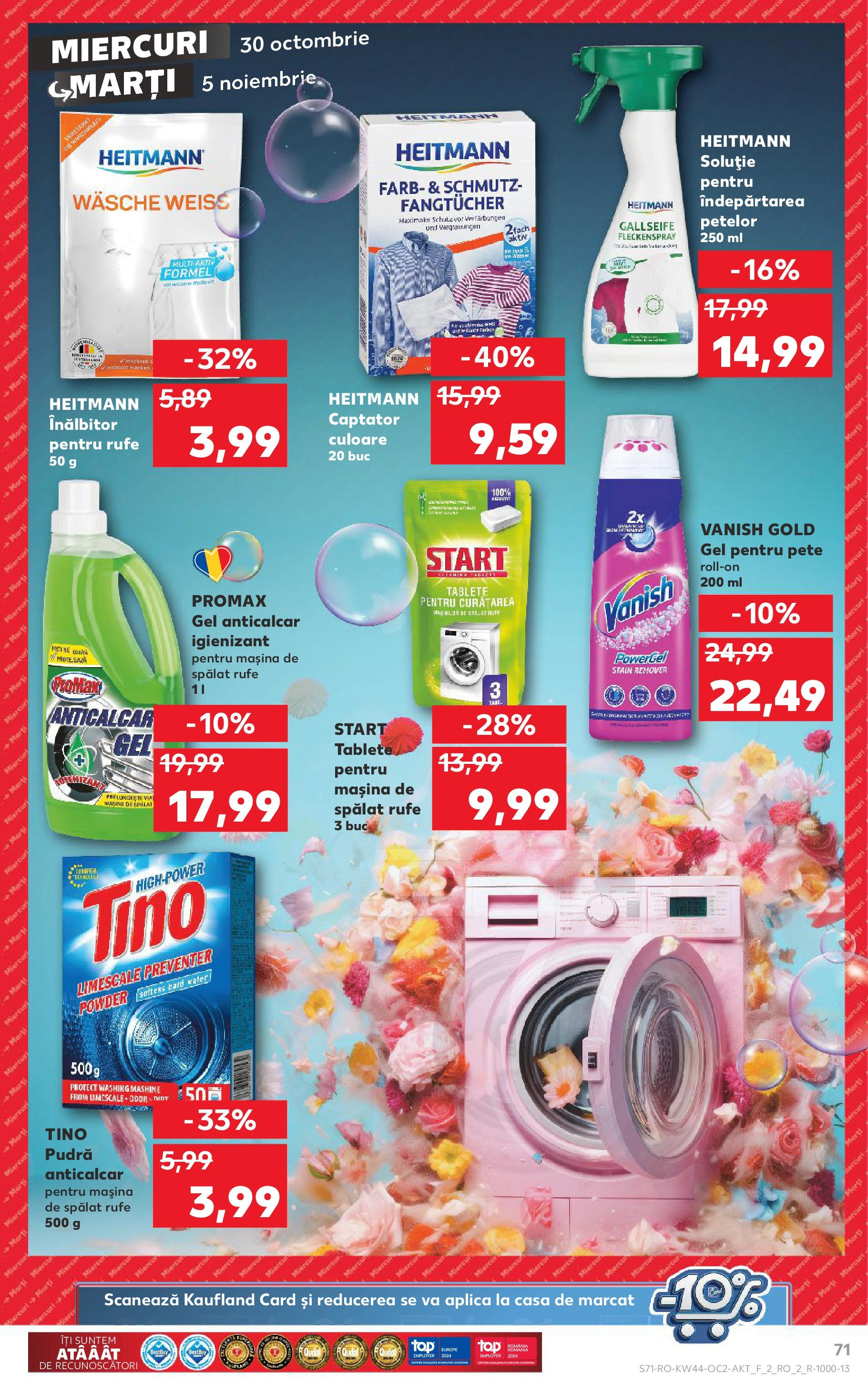 Catalog Kaufland - Bucureşti 30.10.2024 - Revista si Oferta | Pagină: 71 | Produse: Pudră