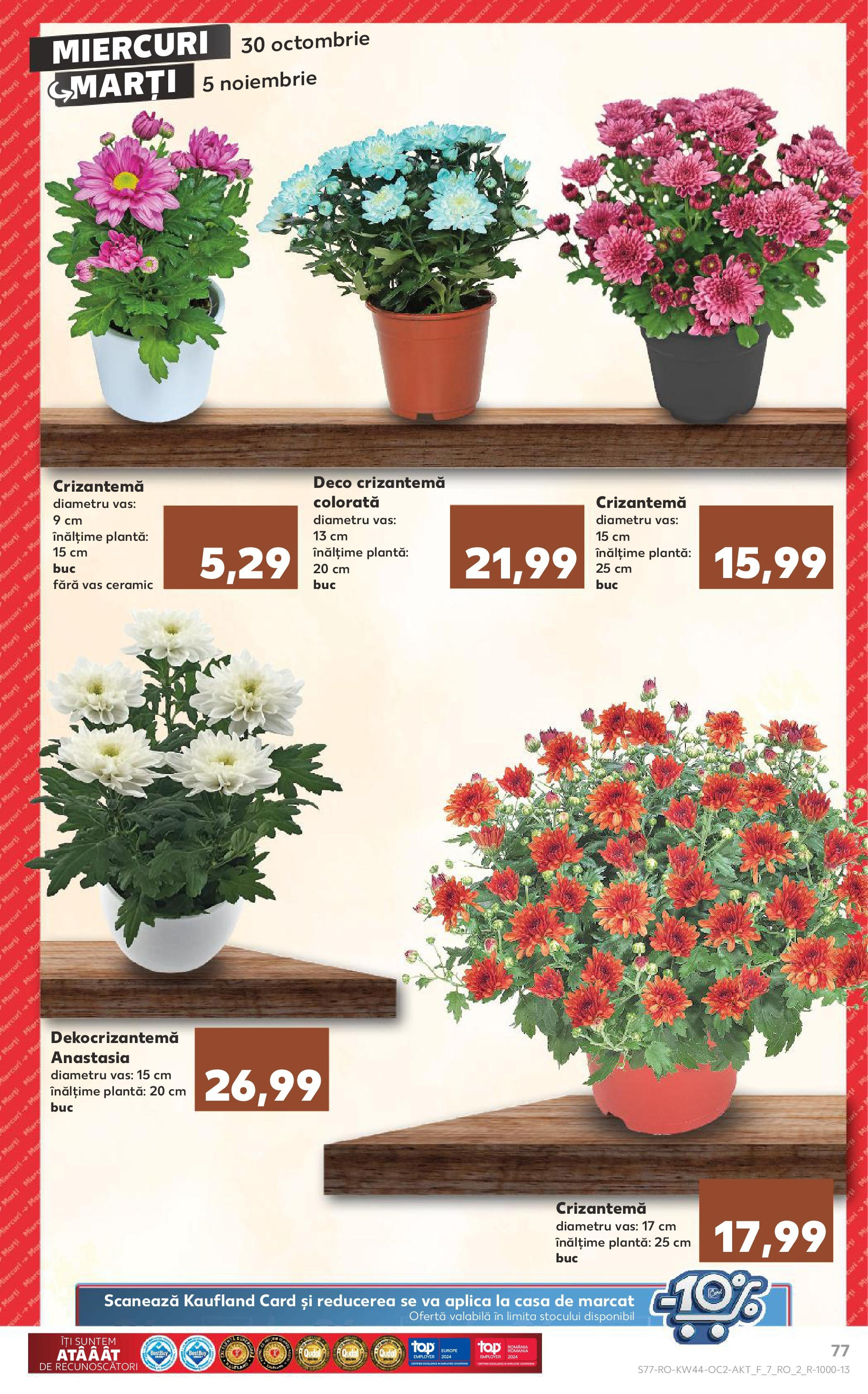 Catalog Kaufland - Bucureşti 30.10.2024 - Revista si Oferta | Pagină: 77