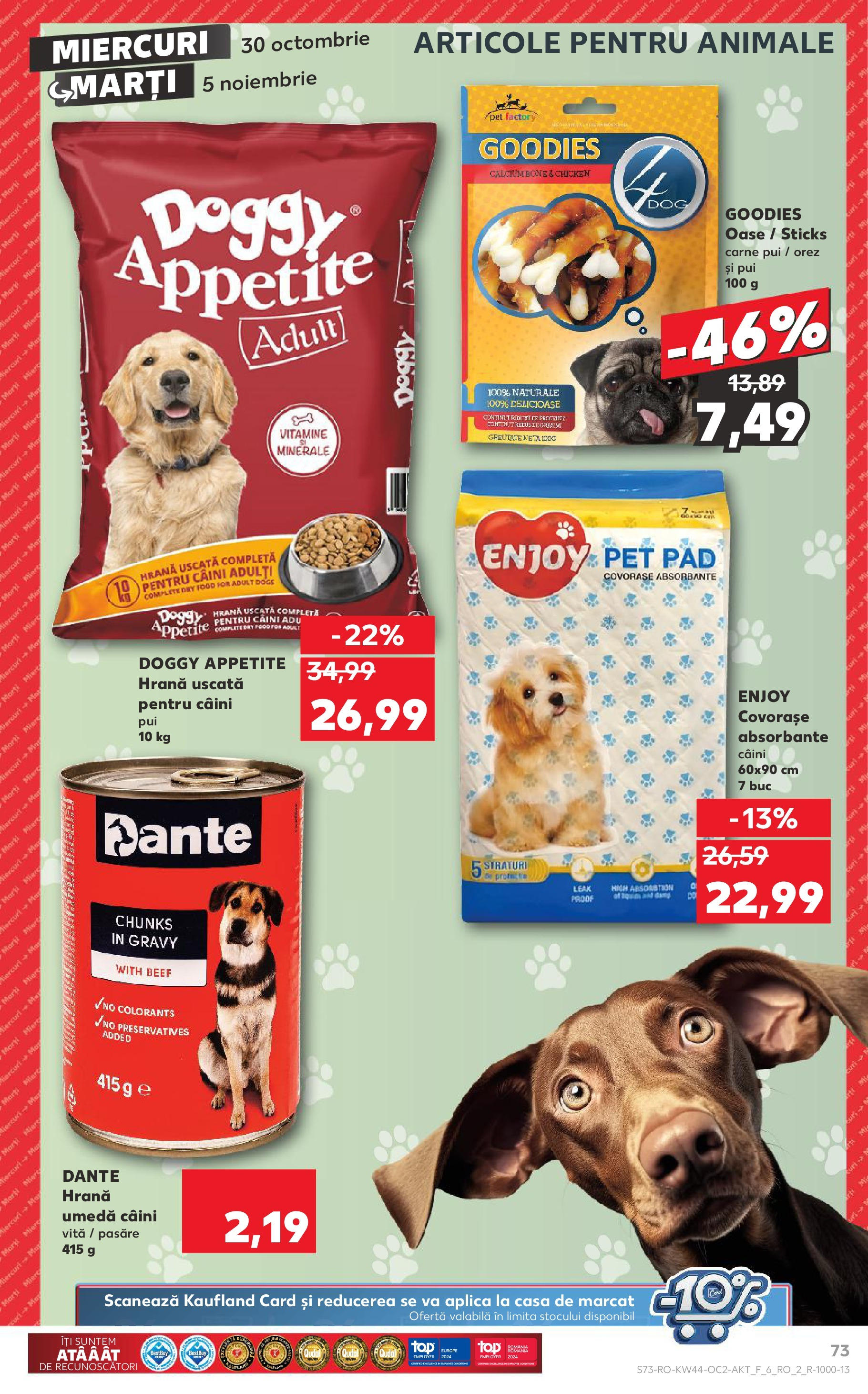 Catalog Kaufland - Bucureşti 30.10.2024 - Revista si Oferta | Pagină: 73 | Produse: Orez, Absorbante