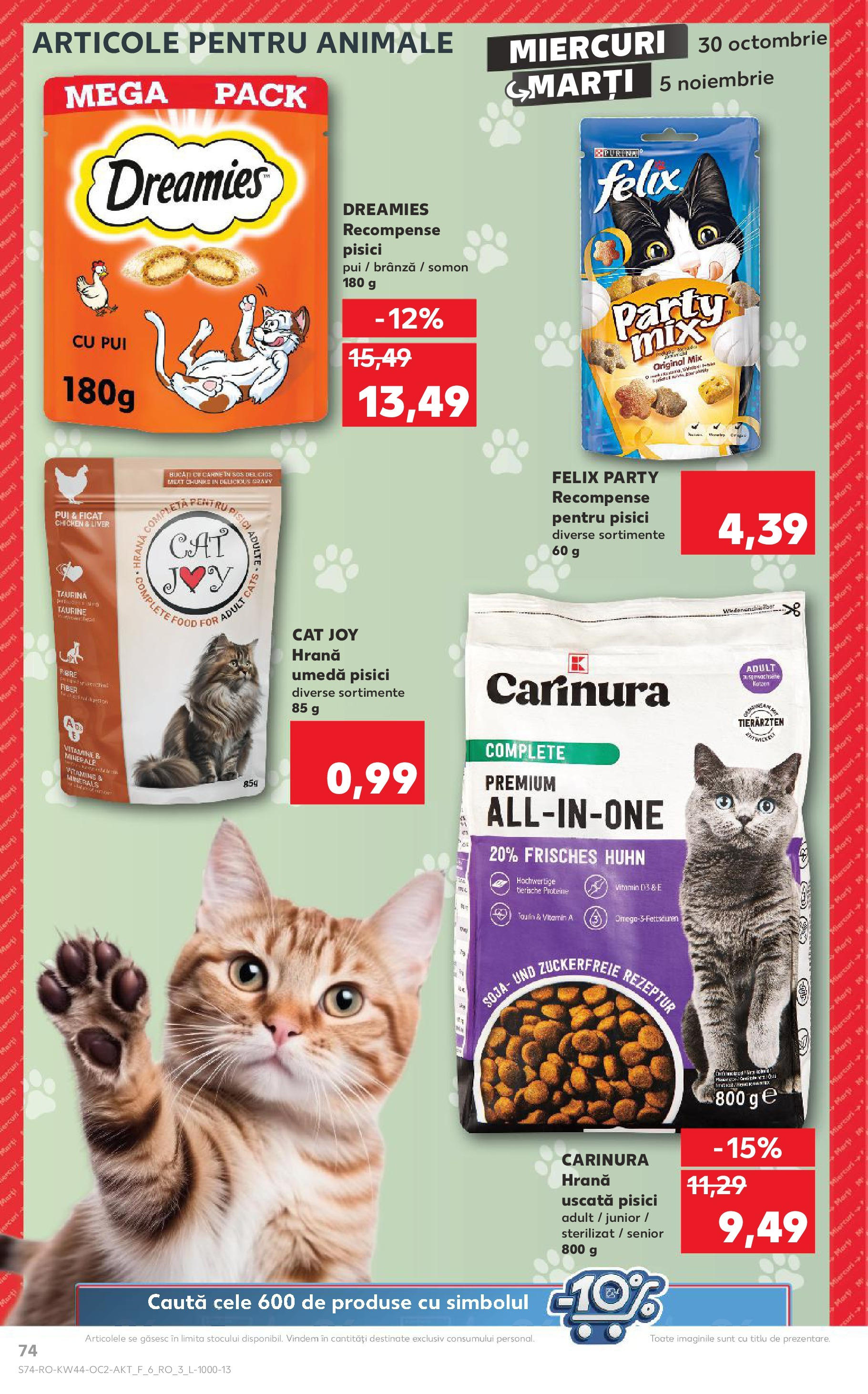 Catalog Kaufland - Bucureşti 30.10.2024 - Revista si Oferta | Pagină: 74 | Produse: Brânză, Sos