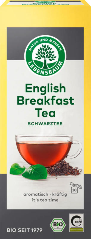 LEBENSBAUM Schwarzer Tee "English Breakfast" (20 Beutel)