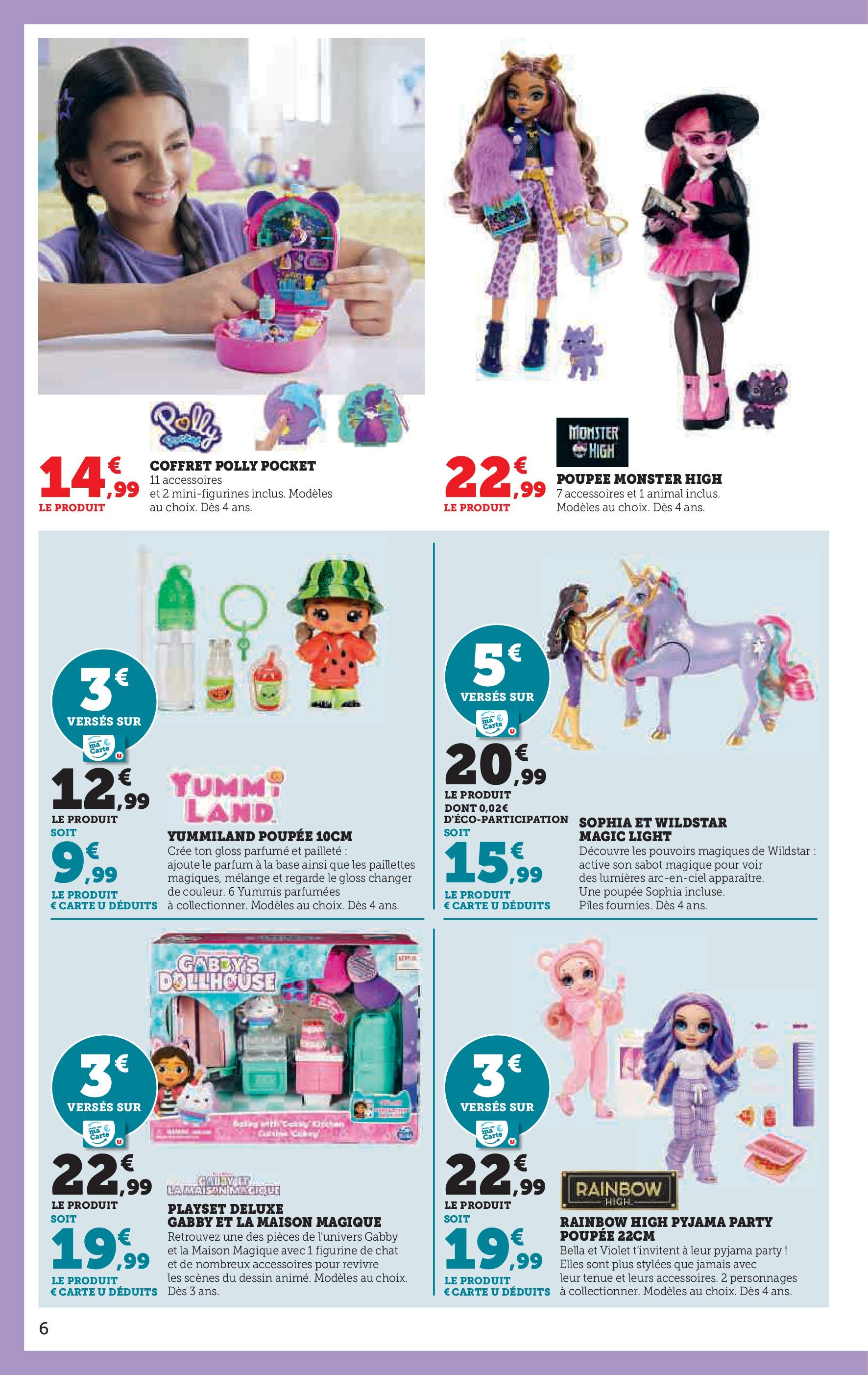 Super U Jouets - Rennes à partir du 22/10/2024 - promo en ligne | Page: 6 | Produits: Base, Parfum, Piles, Pyjama