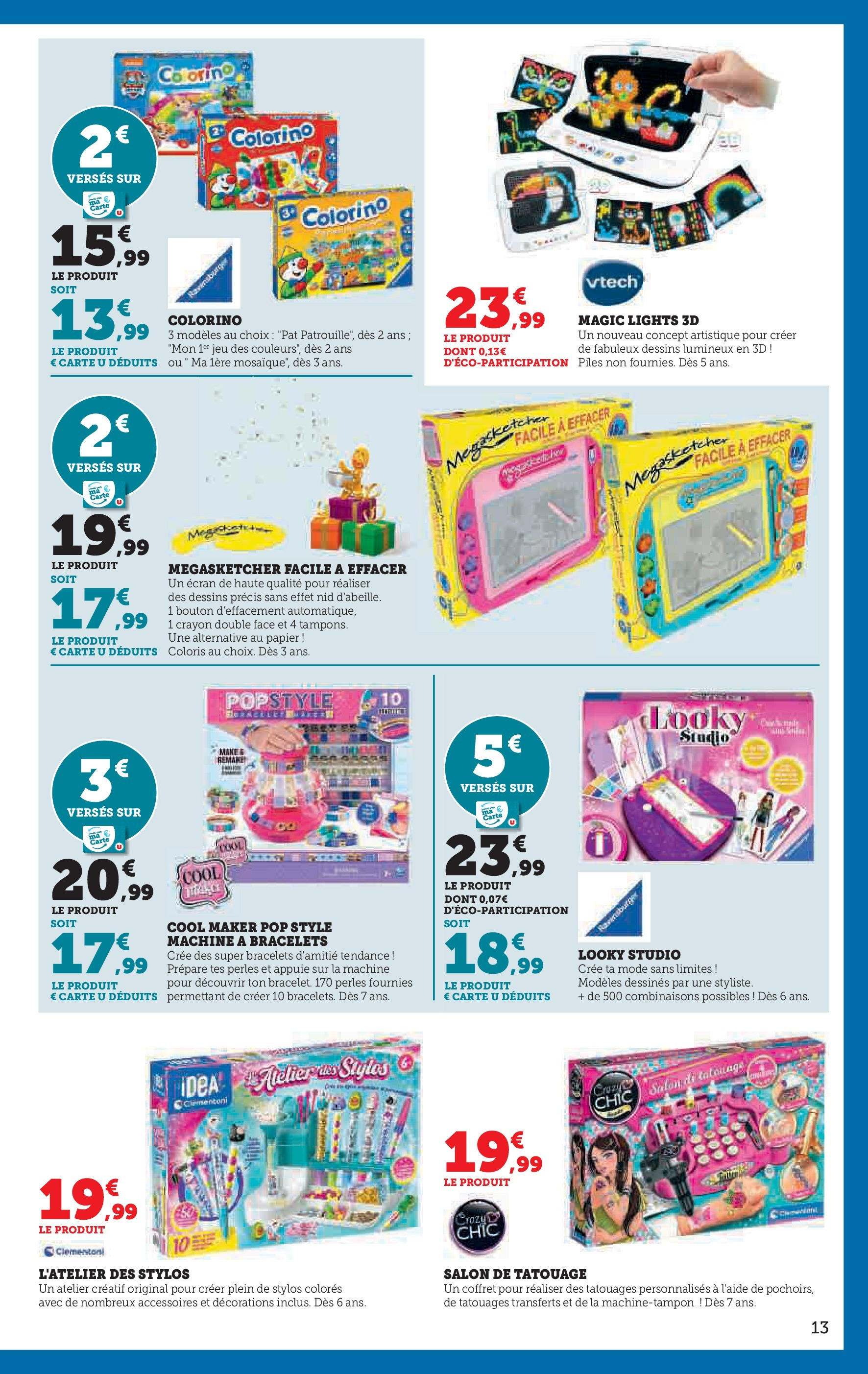 Super U Jouets - Rennes à partir du 22/10/2024 - promo en ligne | Page: 13 | Produits: Crayon, Piles