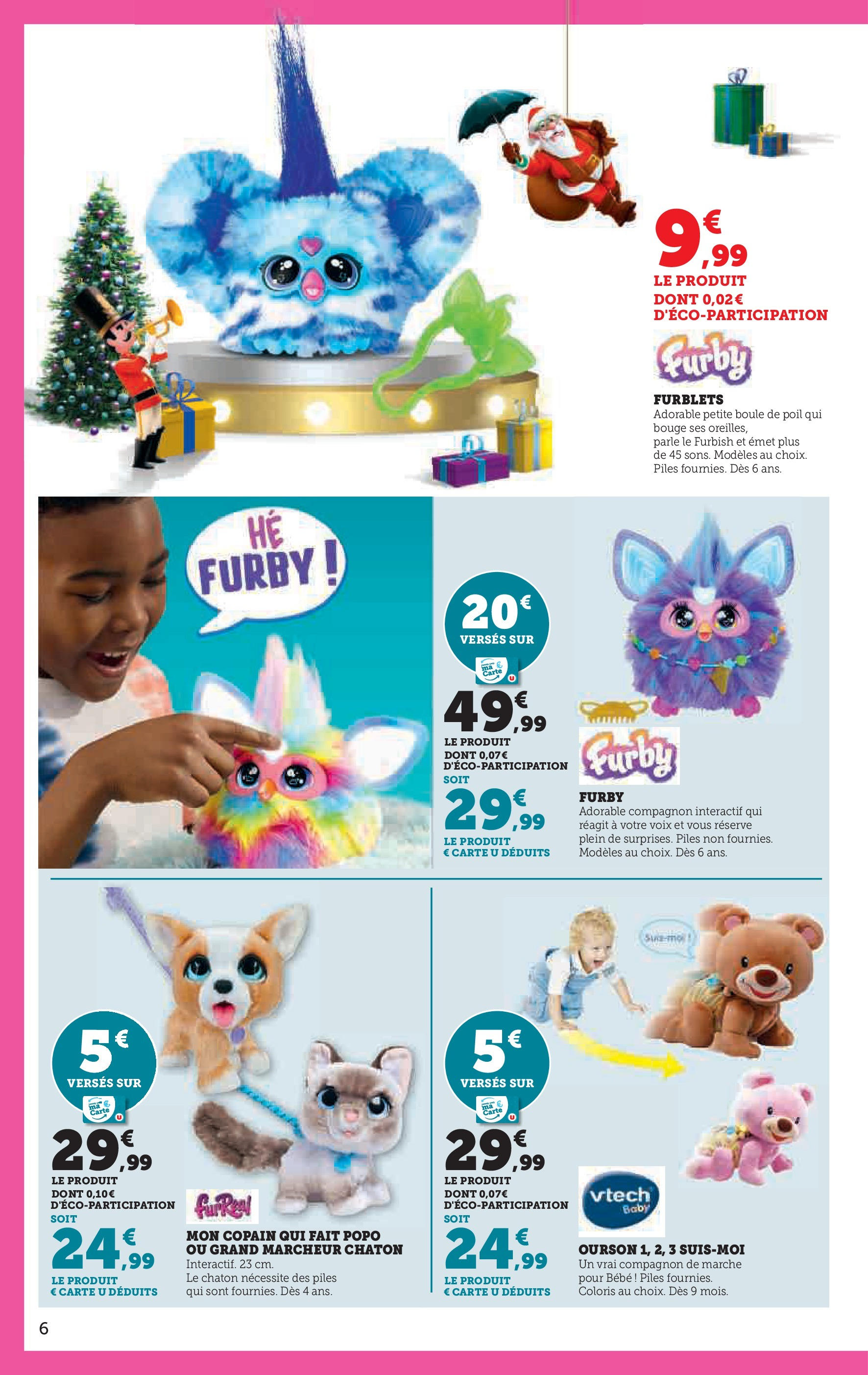 Super U Jouets  à partir du 22/10/2024 - promo en ligne | Page: 6 | Produits: Marcheur, Piles