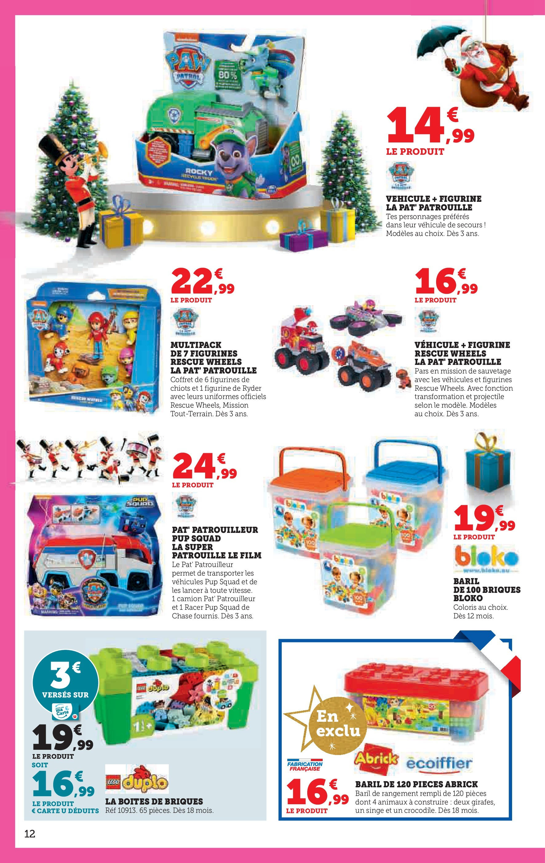 Super U Jouets  à partir du 22/10/2024 - promo en ligne | Page: 12 | Produits: Légo, Briques, Figurines