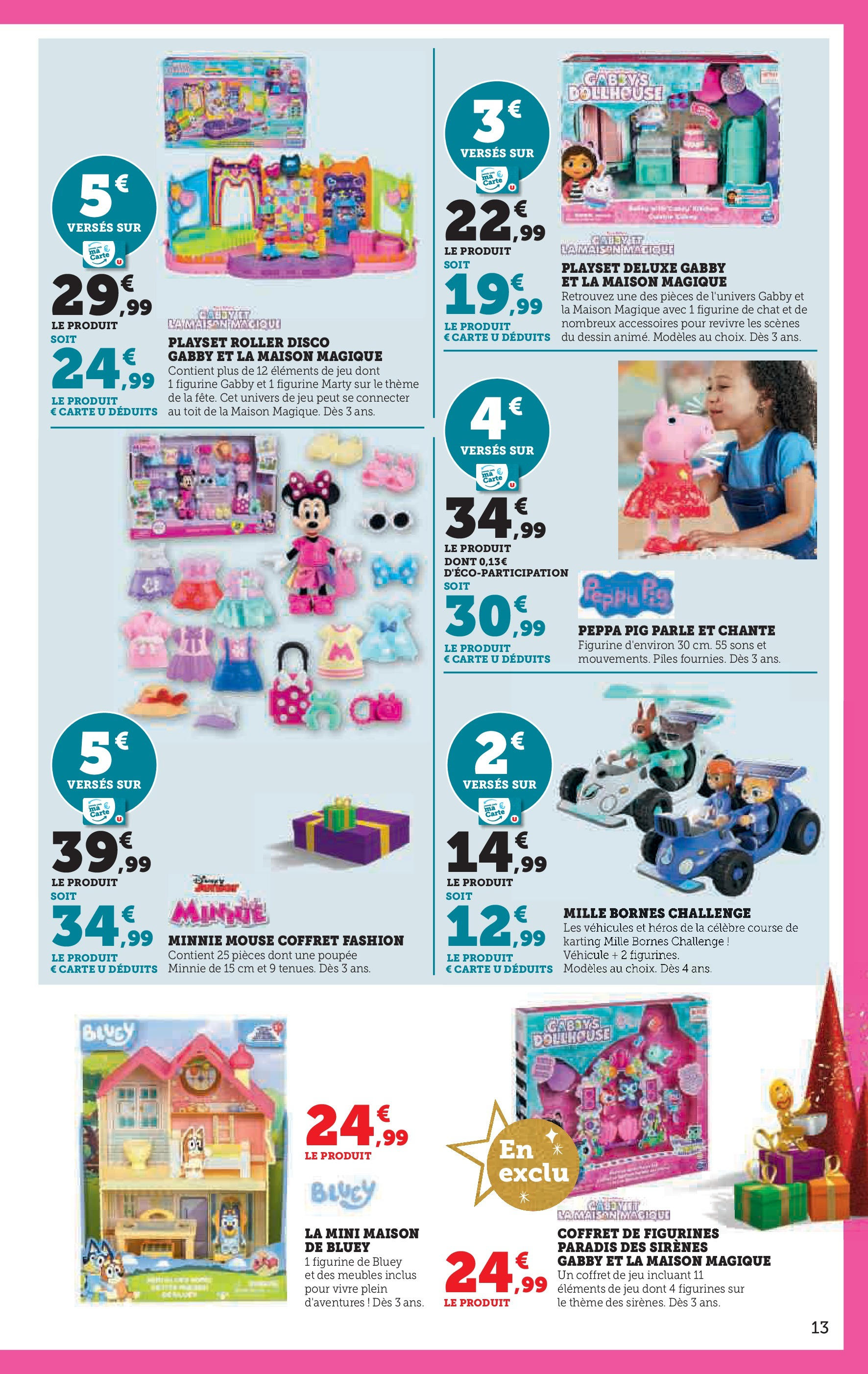 Super U Jouets  à partir du 22/10/2024 - promo en ligne | Page: 13 | Produits: Poupée, Figurines, Piles