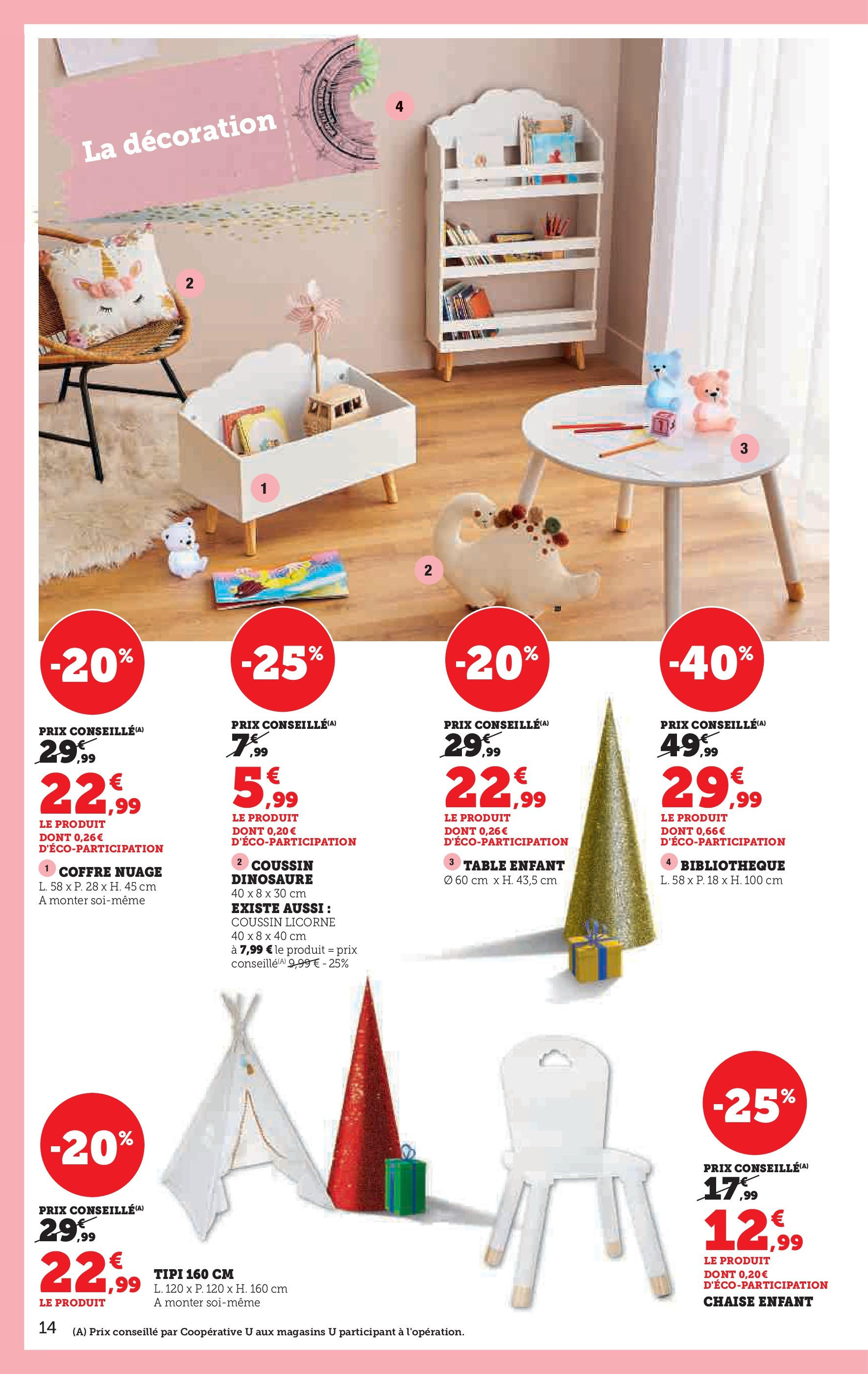 Super U Jouets  à partir du 22/10/2024 - promo en ligne | Page: 14 | Produits: Table, Chaise