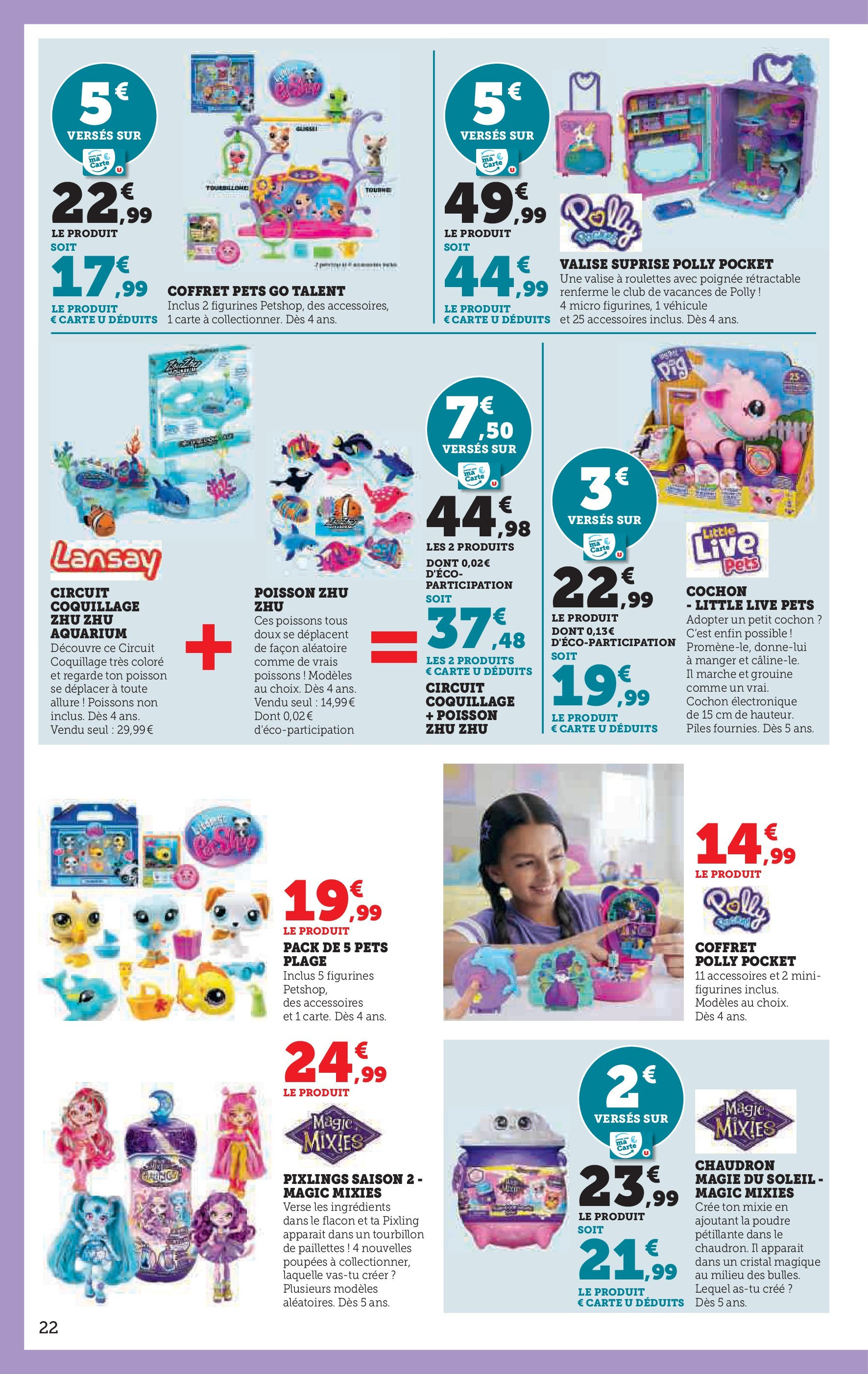 Super U Jouets  à partir du 22/10/2024 - promo en ligne | Page: 22 | Produits: Aquarium, Figurines, Poisson, Piles