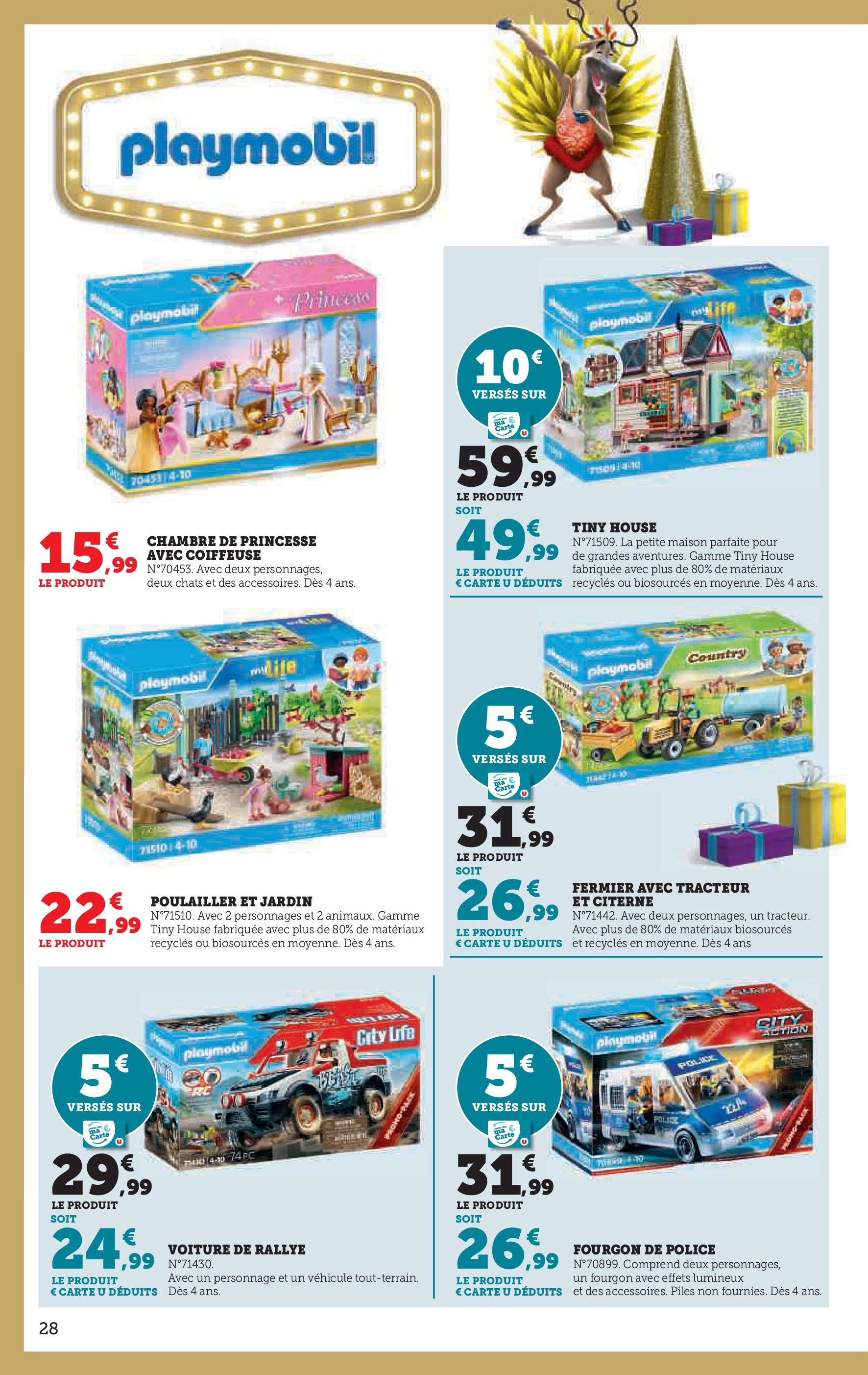 Super U Jouets  à partir du 22/10/2024 - promo en ligne | Page: 28 | Produits: PC, Playmobil, Citerne, Piles