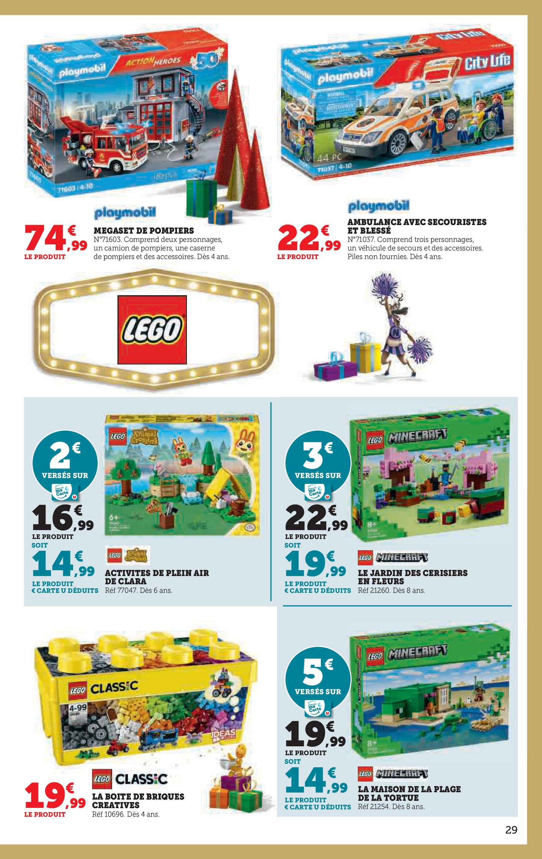 Super U Jouets  à partir du 22/10/2024 - promo en ligne | Page: 29 | Produits: Légo, PC, Playmobil, Piles