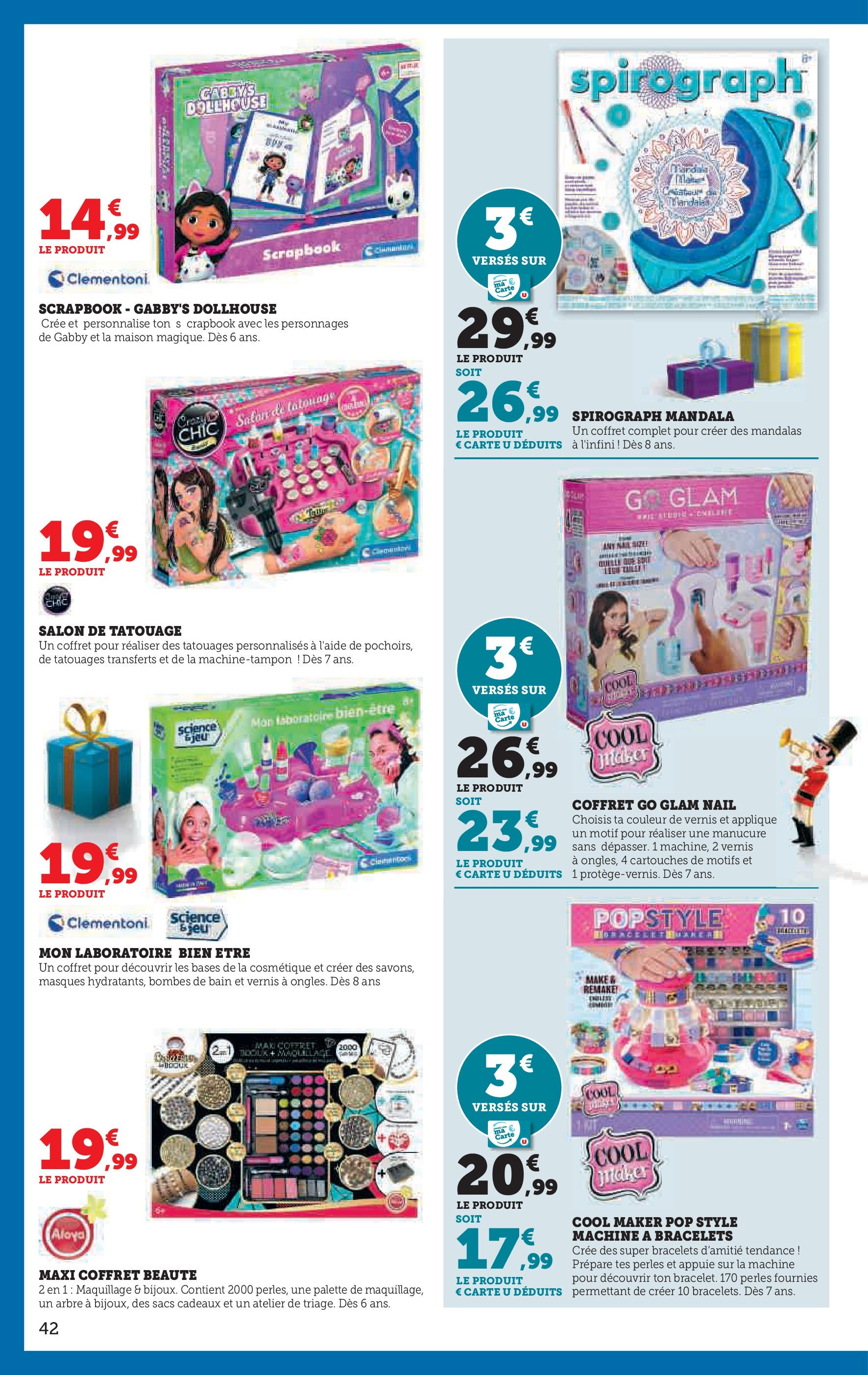 Super U Jouets  à partir du 22/10/2024 - promo en ligne | Page: 42 | Produits: Maquillage