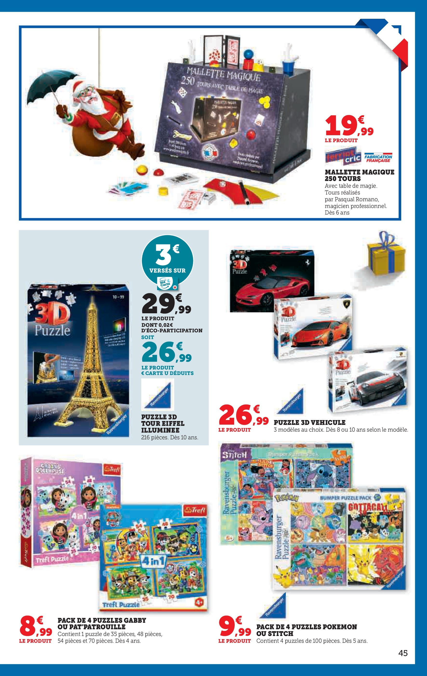 Super U Jouets  à partir du 22/10/2024 - promo en ligne | Page: 45 | Produits: Table