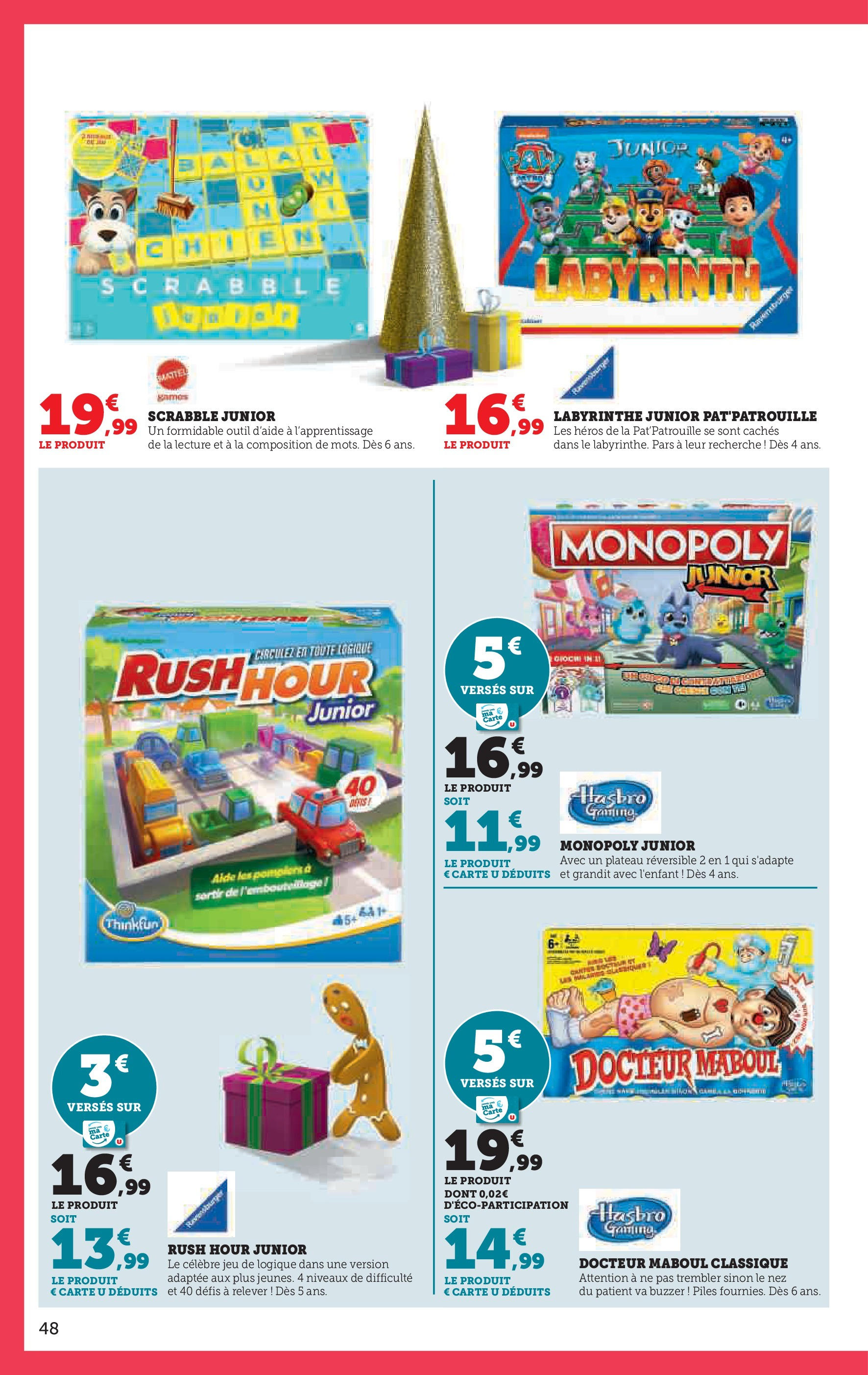 Super U Jouets  à partir du 22/10/2024 - promo en ligne | Page: 48 | Produits: Plateau, Piles