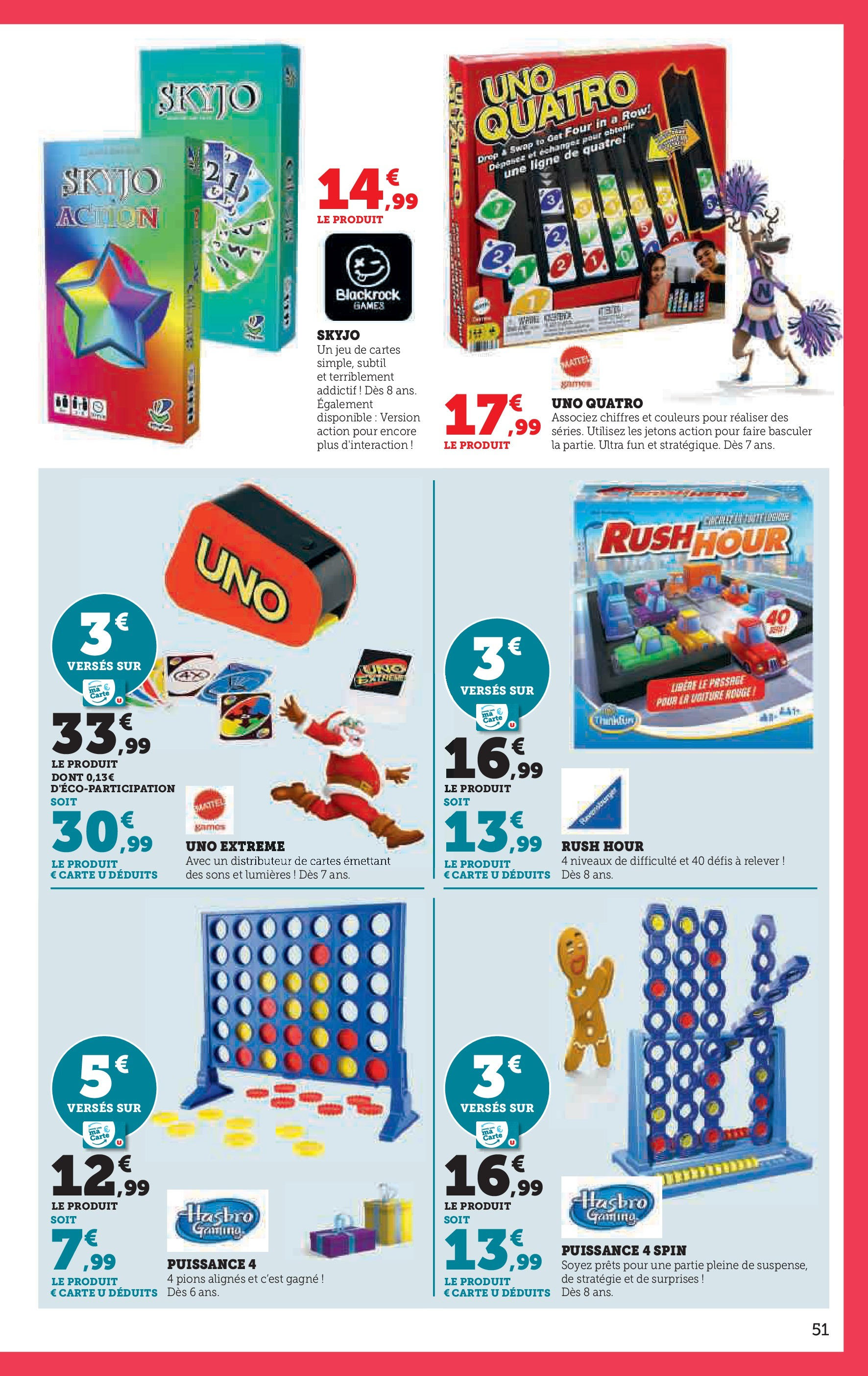 Super U Jouets  à partir du 22/10/2024 - promo en ligne | Page: 51 | Produits: Four, Skyjo