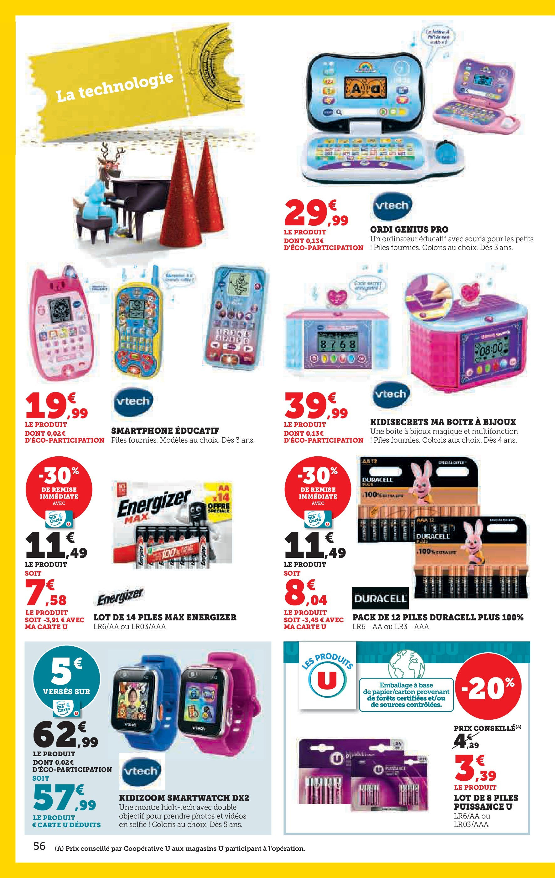 Super U Jouets  à partir du 22/10/2024 - promo en ligne | Page: 56 | Produits: Smartphone, Montre, Ordinateur, Souris