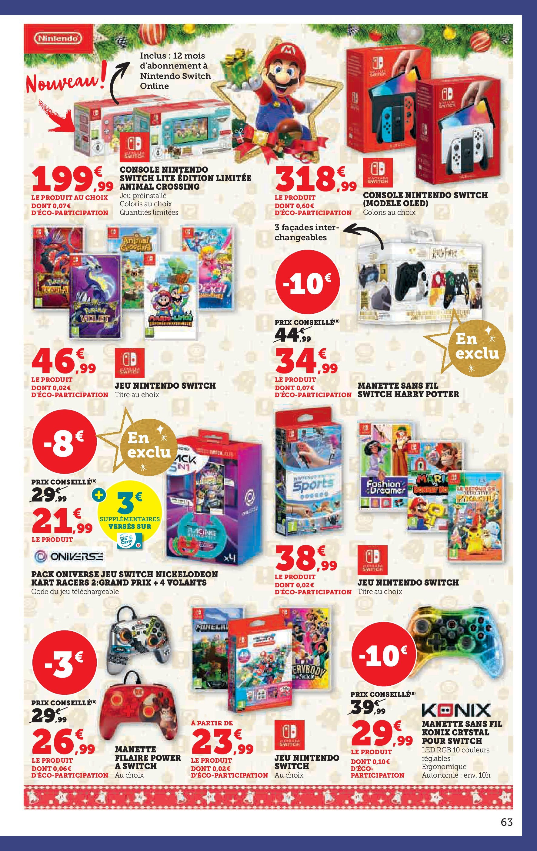 Super U Jouets  à partir du 22/10/2024 - promo en ligne | Page: 63 | Produits: console Nintendo Switch