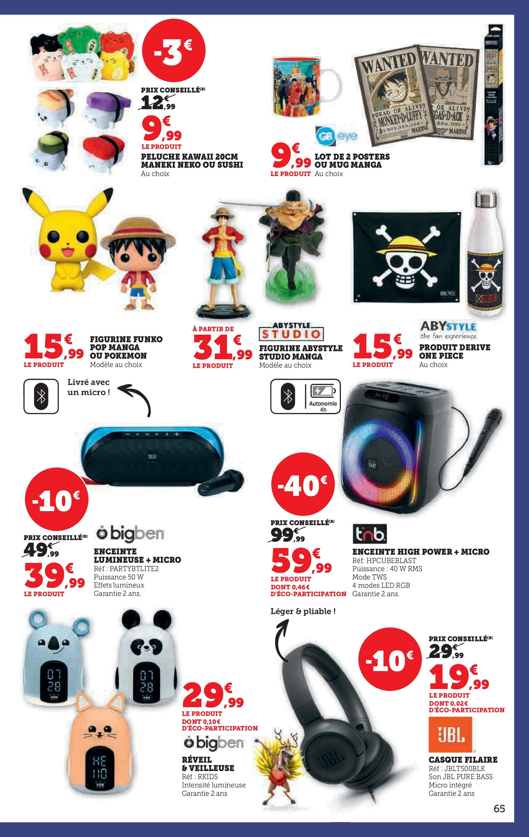 Super U Jouets  à partir du 22/10/2024 - promo en ligne | Page: 65 | Produits: Enceinte, Peluche, Casque, Livre