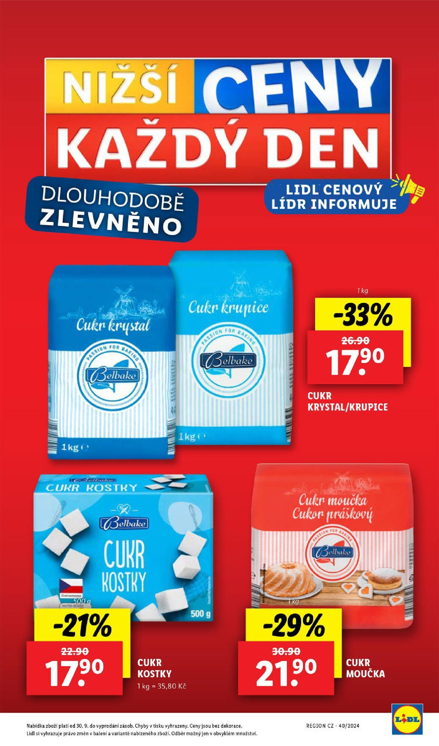 Lidl leták od 14.11.2024 - Nový akční leták | Strana: 62 | Produkty: Cukr krupice, Kostky, Cukr krystal, Cukr moučka