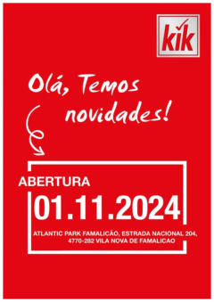 Pré-visualização do folheto da loja KIK válida a partir de 26/10/2024