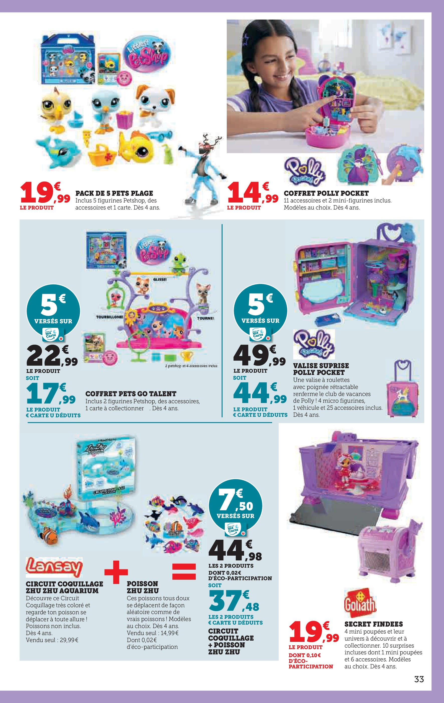 Hyper U Jouets - La Roche-sur-Yon à partir du 22/10/2024 - promo en ligne | Page: 33 | Produits: Aquarium, Figurines, Poisson, Valise