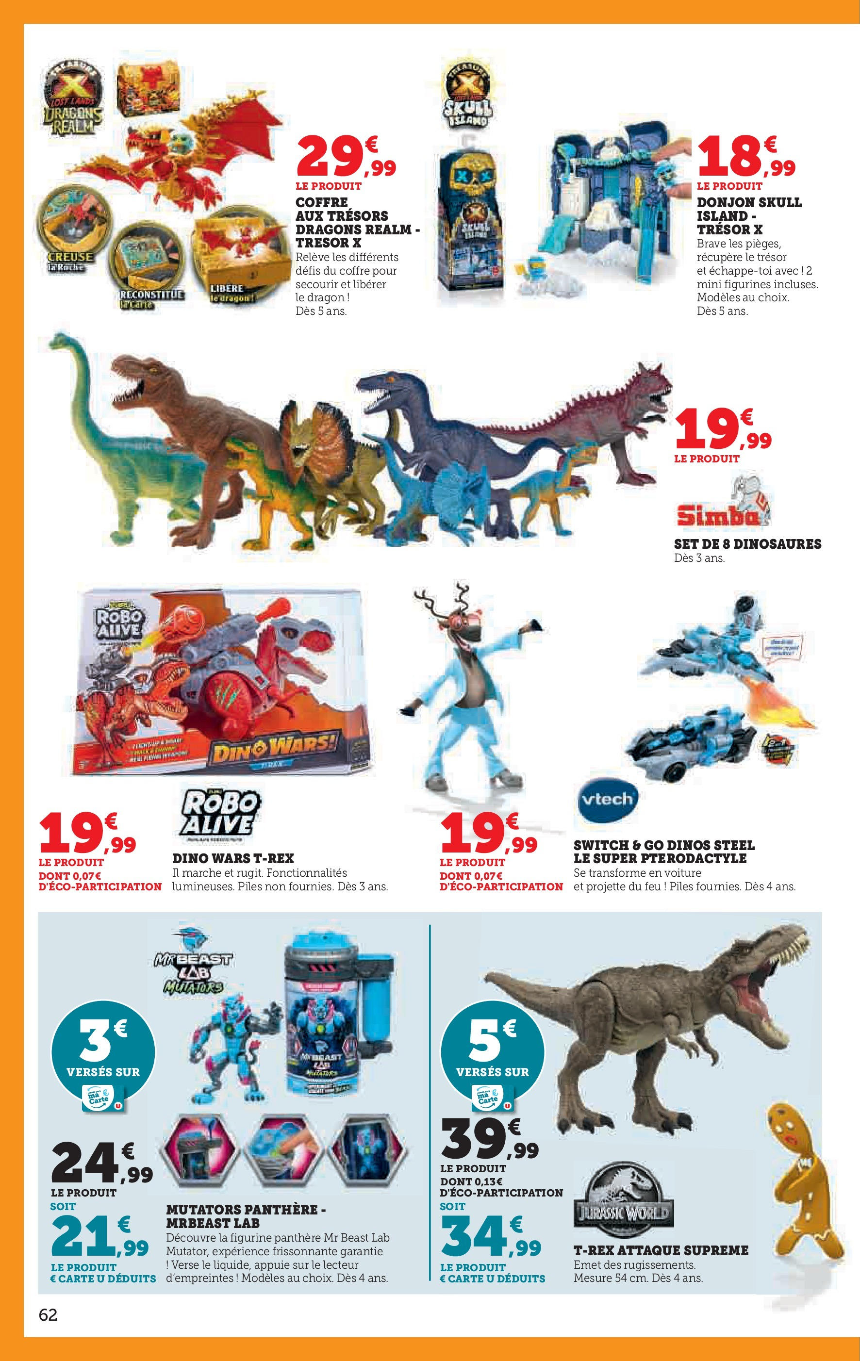 Hyper U Jouets - La Roche-sur-Yon à partir du 22/10/2024 - promo en ligne | Page: 62 | Produits: Figurines, Piles