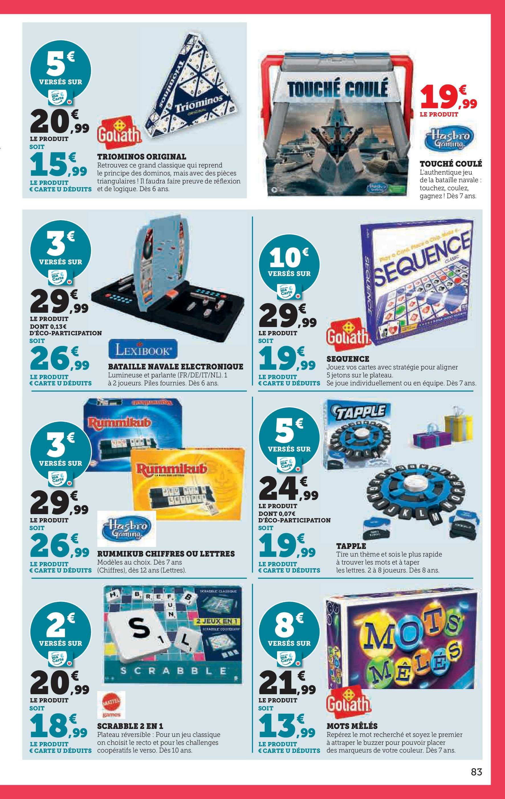 Hyper U Jouets - La Roche-sur-Yon à partir du 22/10/2024 - promo en ligne | Page: 83 | Produits: Plateau, Mais, Jeux, Piles