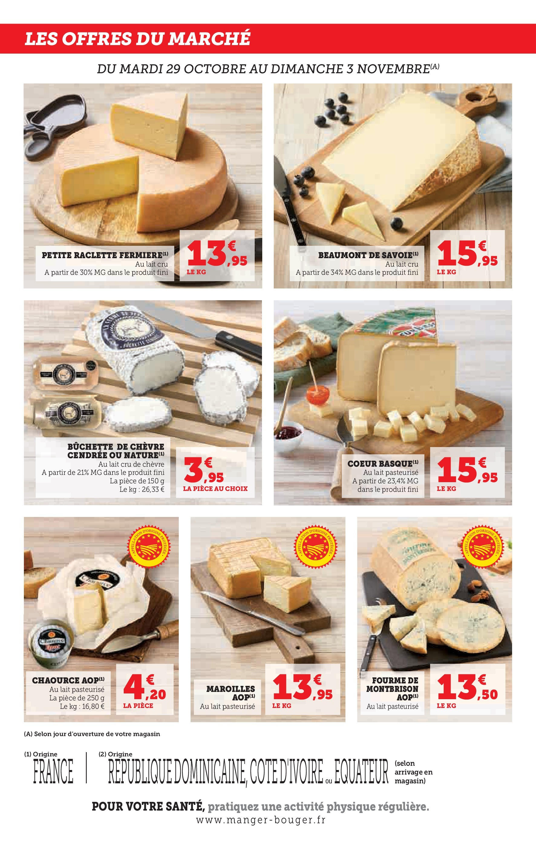 Hyper U Jour de Marché Ouest à partir du 28/10/2024 - promo en ligne | Page: 8 | Produits: Raclette, Lait