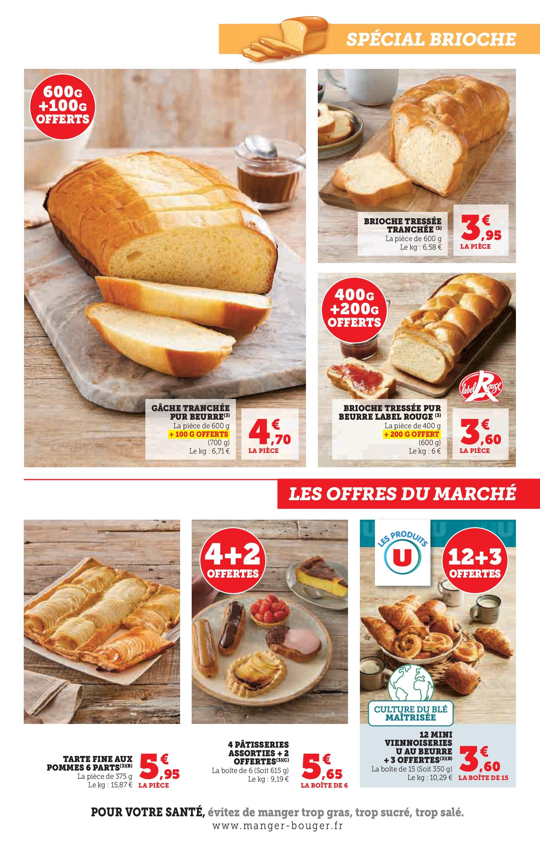 Super U Jour de Marché Ouest à partir du 28/10/2024 - promo en ligne | Page: 9 | Produits: Viennoiseries, Beurre, Pommes