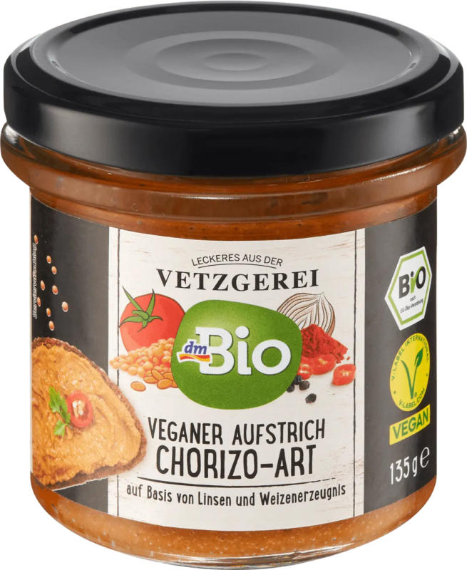 dmBio Veganer Aufstrich nach Chorizo Art