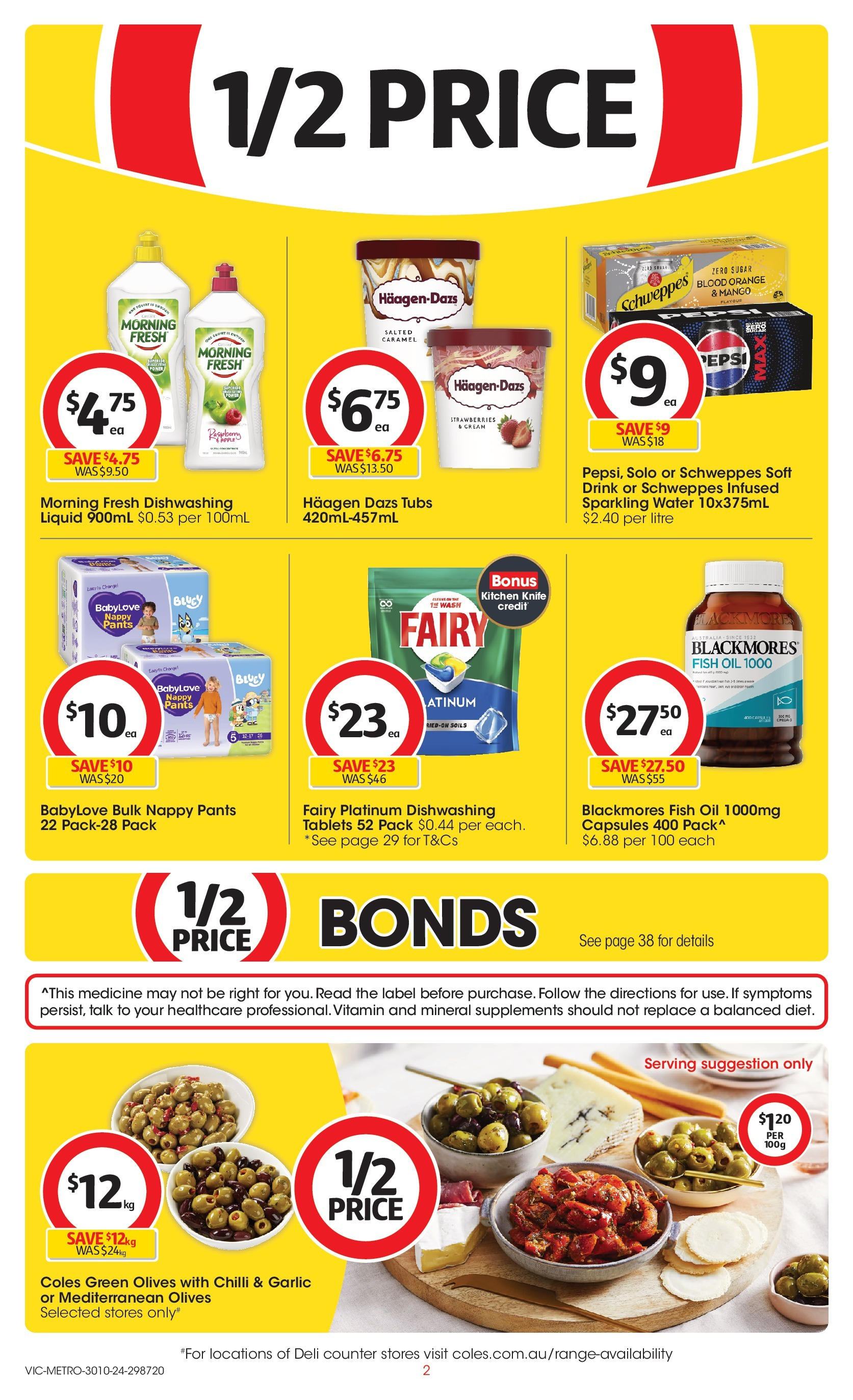 ﻿﻿Coles catalogue valid from 30/10/2024 > Online Australia | Page: 2 | Products: Fish, Pepsi, Olives, Mango