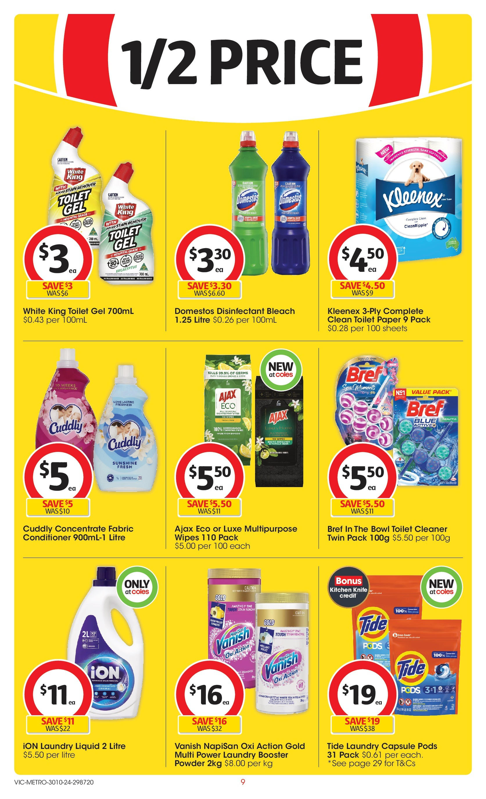 ﻿﻿Coles catalogue valid from 30/10/2024 > Online Australia | Page: 9 | Products: Fragrance, Powder, Stain remover, Laundry