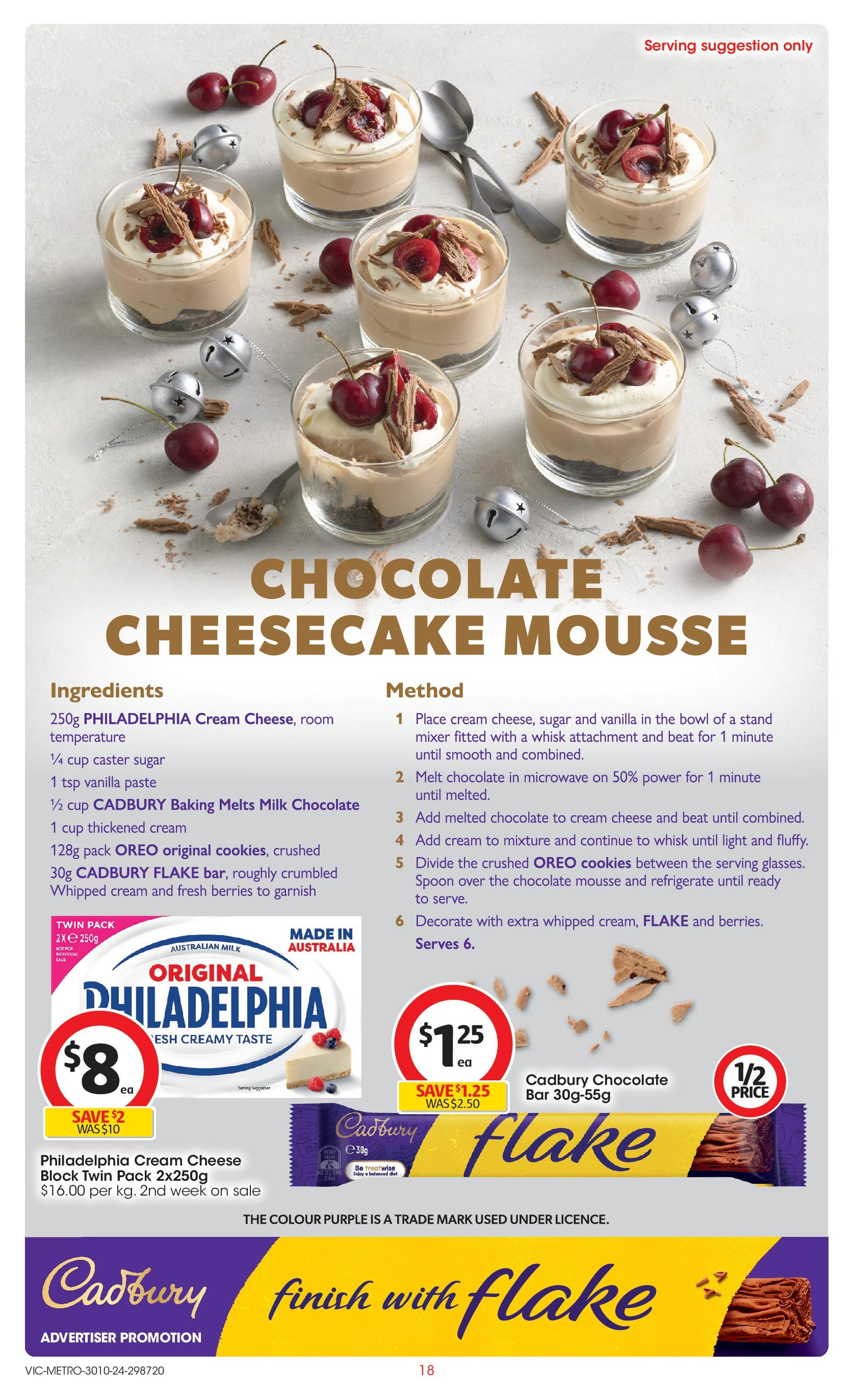 ﻿﻿Coles catalogue valid from 30/10/2024 > Online Australia | Page: 18 | Products: Light, Cheese, Sugar, Mousse