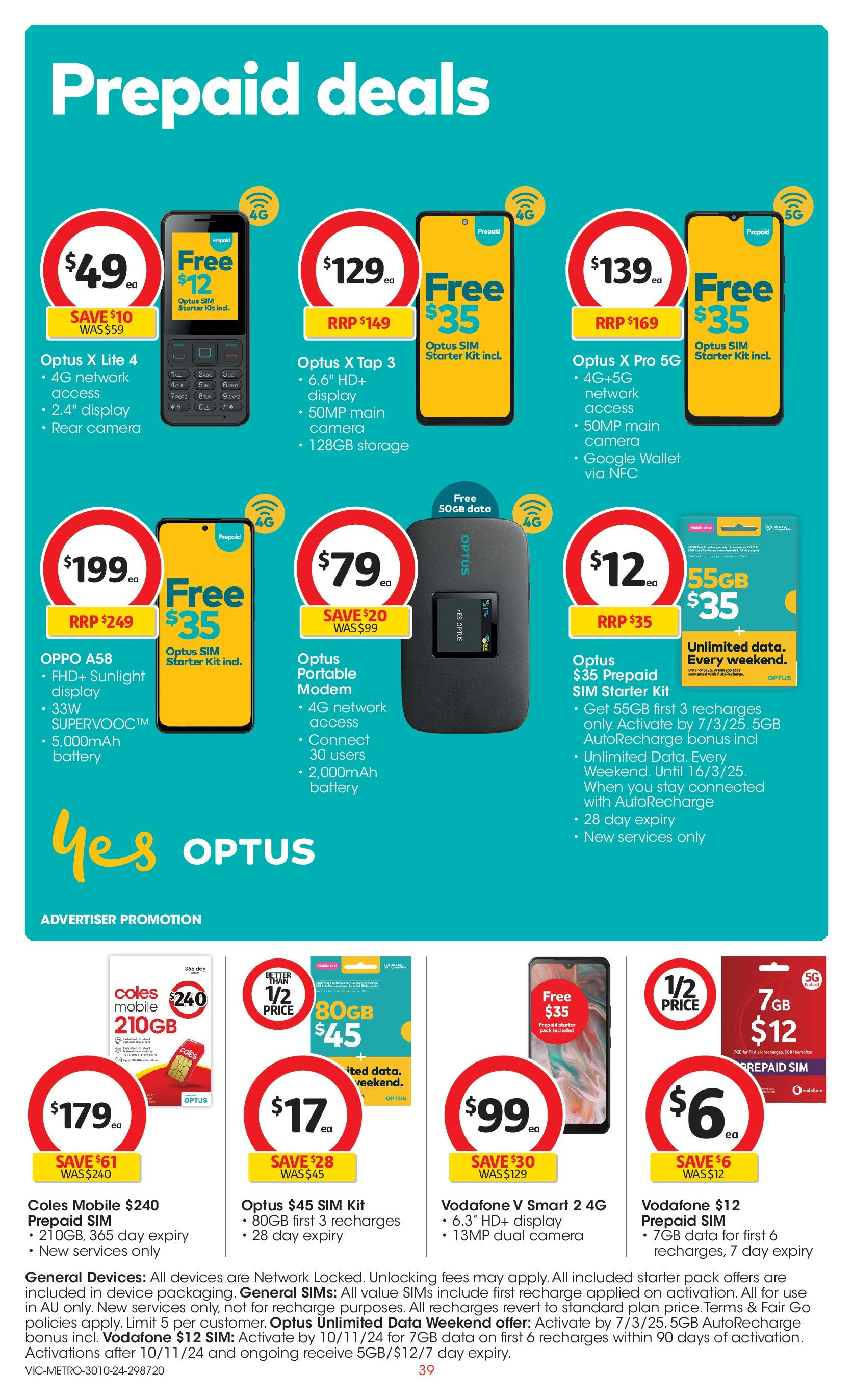 ﻿﻿Coles catalogue valid from 30/10/2024 > Online Australia | Page: 39 | Products: Battery, Wallet, Device, Portable