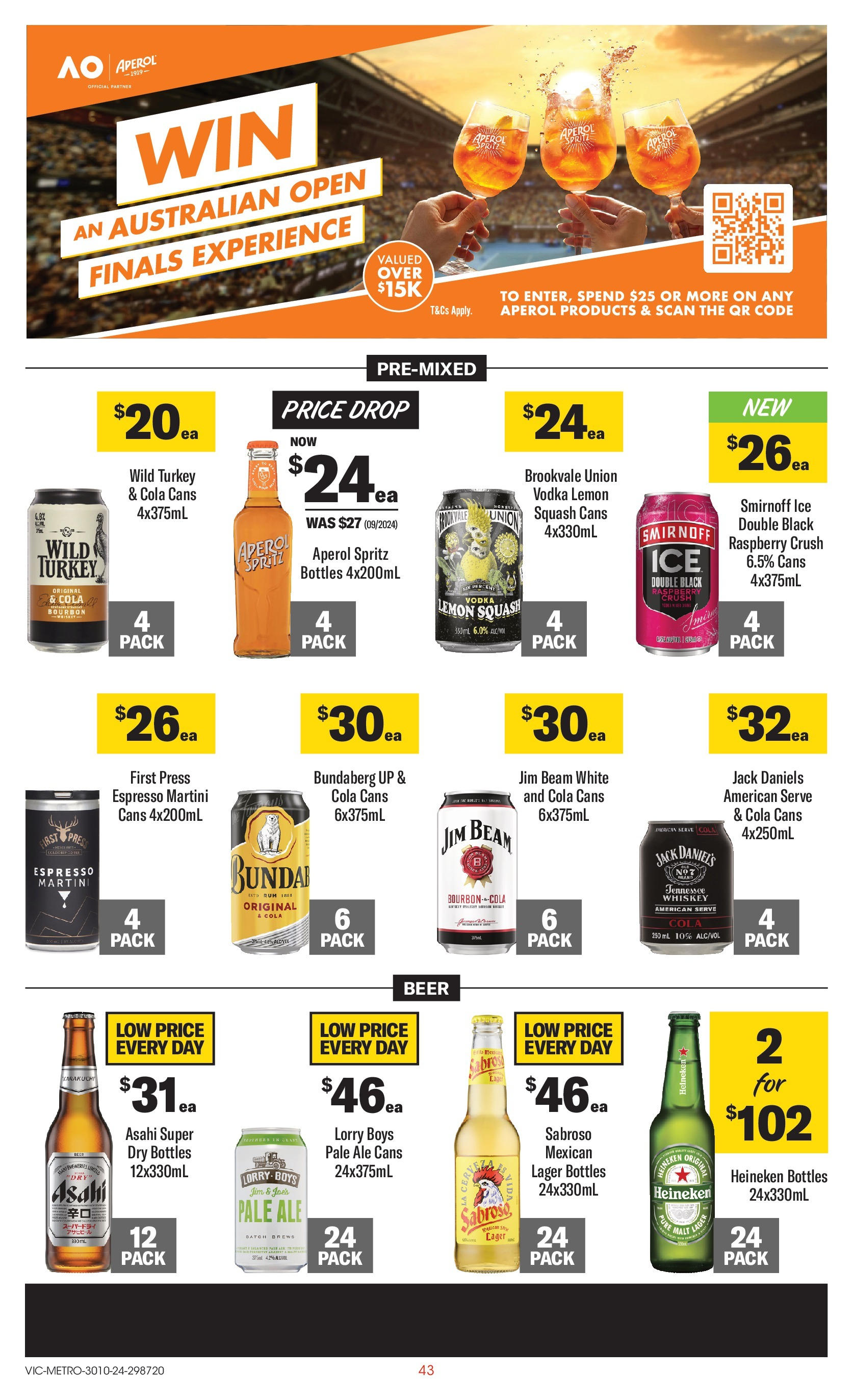 ﻿﻿Coles catalogue valid from 30/10/2024 > Online Australia | Page: 43 | Products: Whiskey, Lemon, Turkey, Raspberry