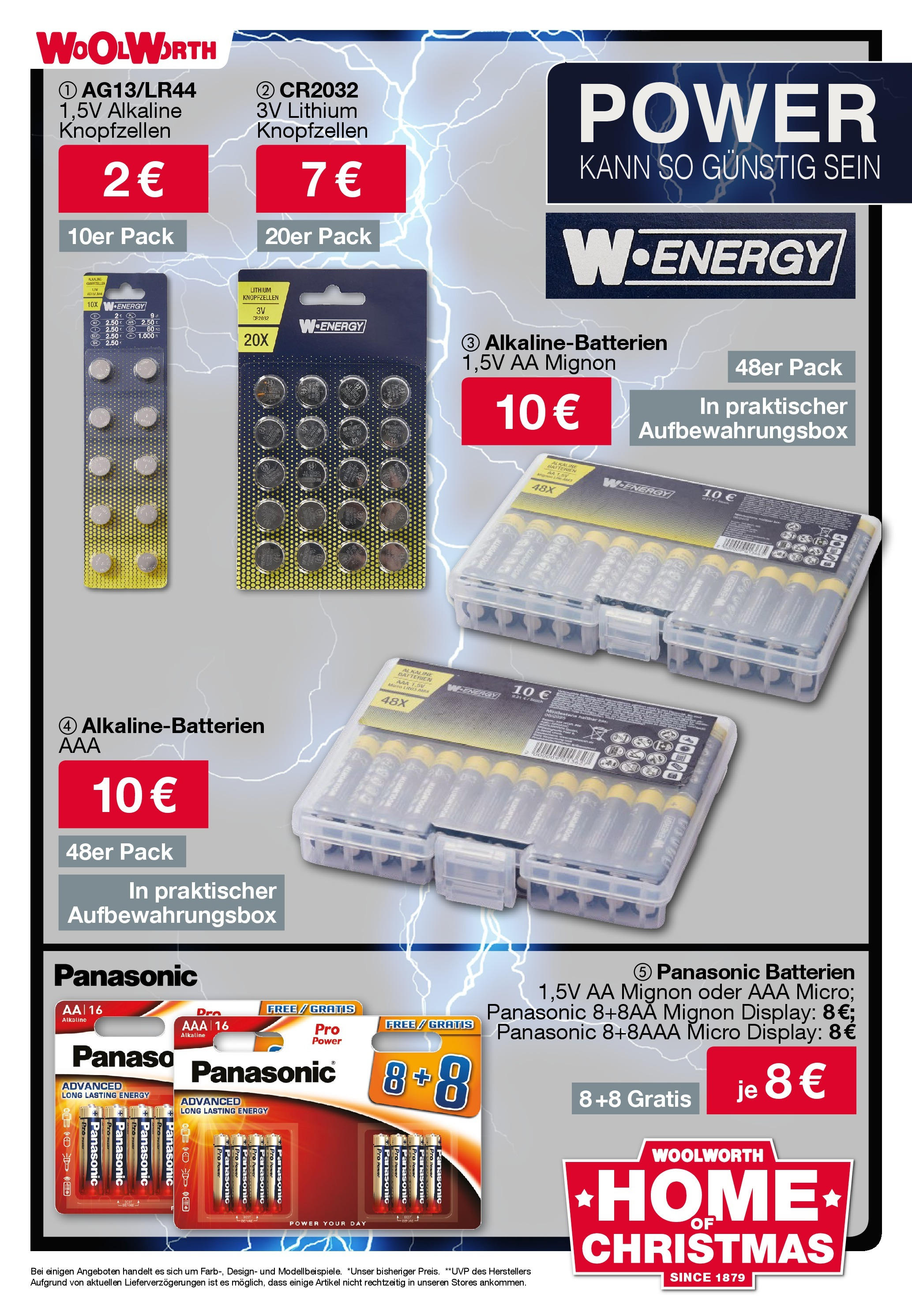 Woolworth - Bayern (ab 31.10.2024) zum Blättern | Seite: 10 | Produkte: Panasonic, Batterien, Energy