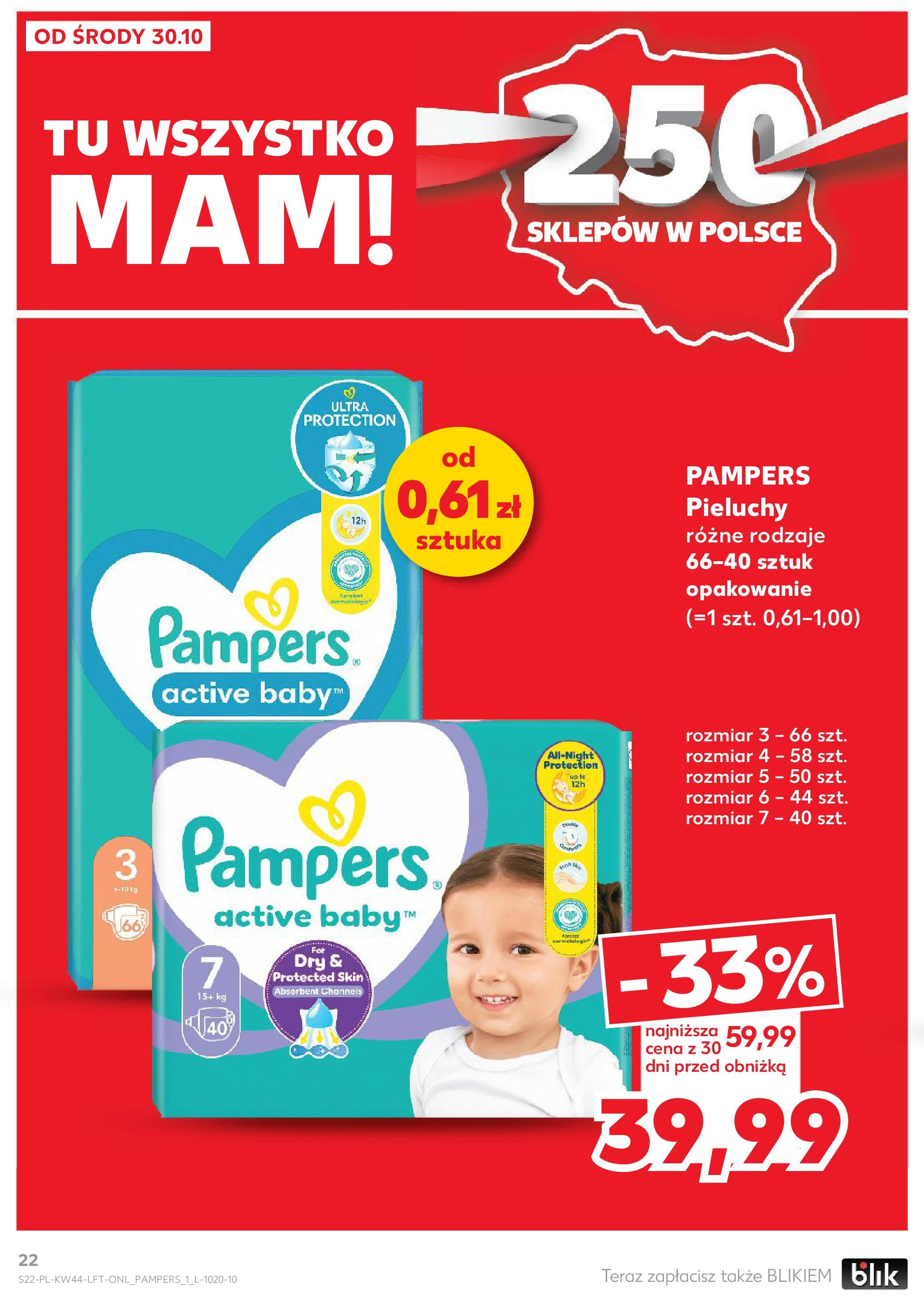 Kaufland gazetka od 30.10.2024 - od jutra PDF | Strona: 22 | Produkty: Pampers