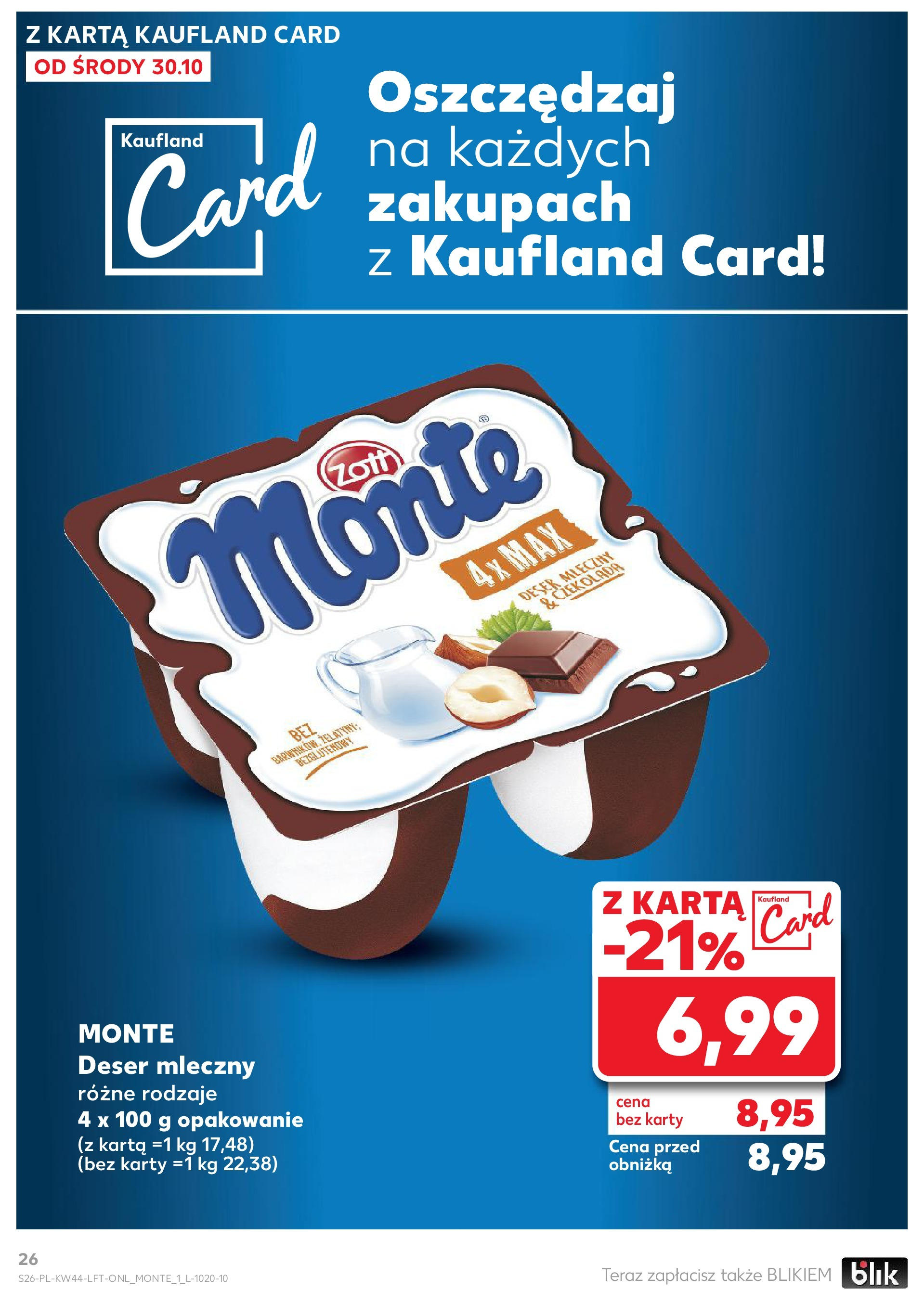 Kaufland gazetka od 30.10.2024 - od jutra PDF | Strona: 26 | Produkty: Karta, Czekolada