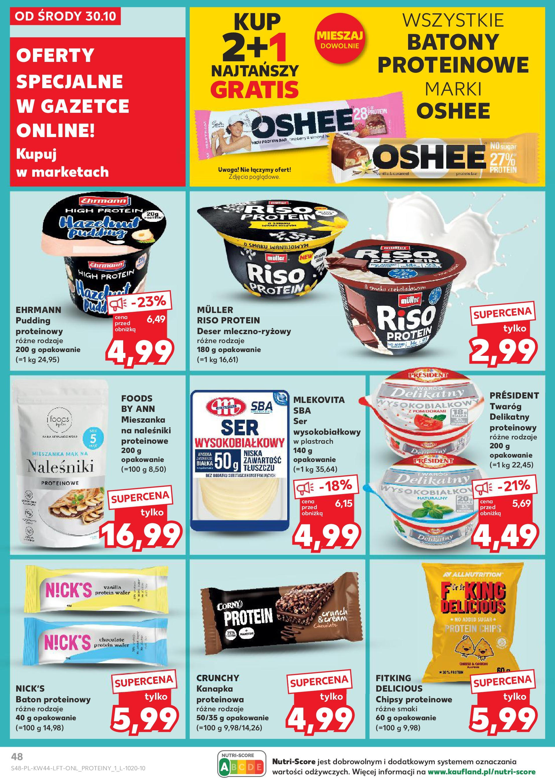 Kaufland gazetka od 30.10.2024 - od jutra PDF | Strona: 48 | Produkty: Mak, Baton, Twaróg, Naleśniki