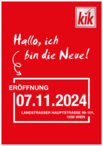 KiK KiK: Neueröffnung Wien - bis 05.11.2024