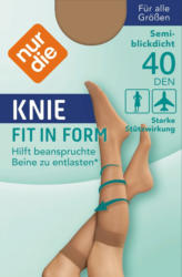 nur die Kniestrümpfe Fit in Form amber onesize, 40 DEN