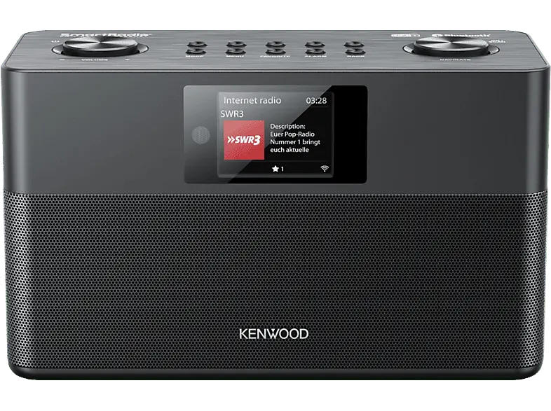 Kenwood Smart-Radio CRST100SB mit DAB+, Internetradio, UKW, Bluetooth, USB, Farbdisplay, schwarz; Internet Radio