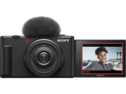 Sony Kompaktkamera ZV-1F f&uuml;r Vlogging, 20.1MP, 1 Zoll Sensor, f2.0, 4K30p, 16B/s, 3 Zoll Touch LCD, Schwarz