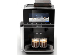 Siemens TQ903D09 Kaffeevollautomat (Schwarz, Scheibenmahlwerk, 19 bar, integrierter Milchbehälter)