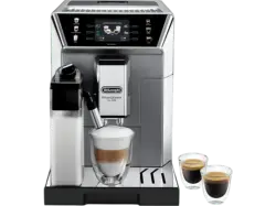 De'Longhi ECAM 550.65 MS Prima Donna Class evo Kaffeevollautomat (Silber, Flüster-Kegelmahlwerk, 19 bar, externer Milchbehälter)