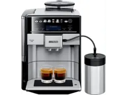Siemens TE 657M03DE EQ.6 Plus S700 Kaffeevollautomat (Edelstahl, aus Keramik, mehrstufig einstellbar, 19 bar, Milchschlauch)