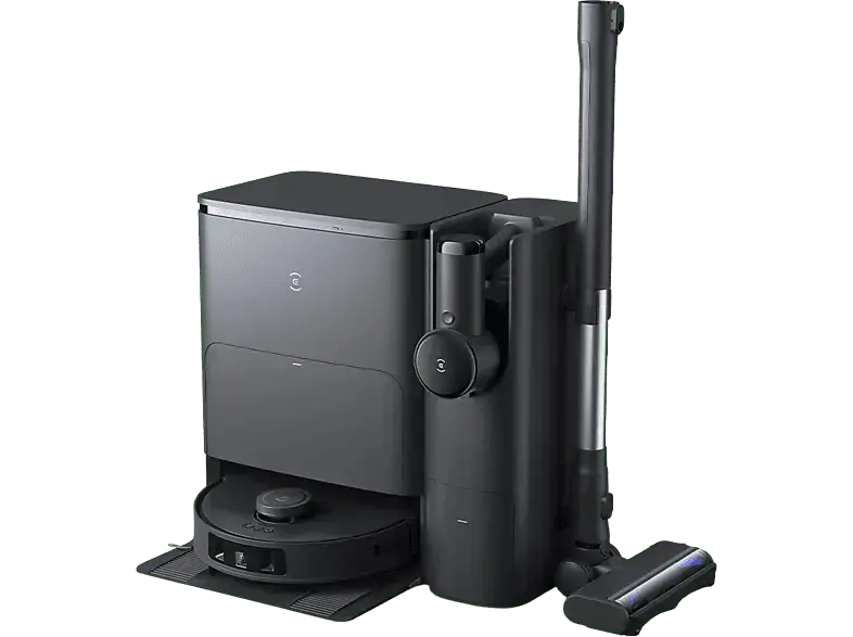 Ecovacs Deebot T30S Combo complete All in One, Reinigungslösung: Saugroboter + Staubsauger (Schwarz, Laufzeit: 170 min, 65 dB(A))