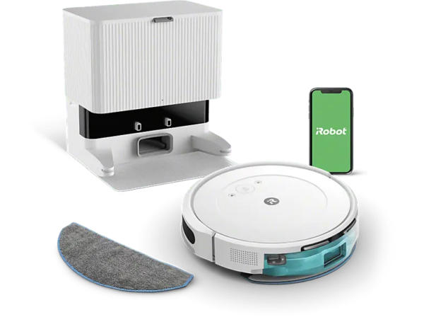 iRobot Roomba Essential 2 Saug- und Wischroboter, mit AutoEmpty™ (Weiß, Laufzeit: bis zu 120min.)