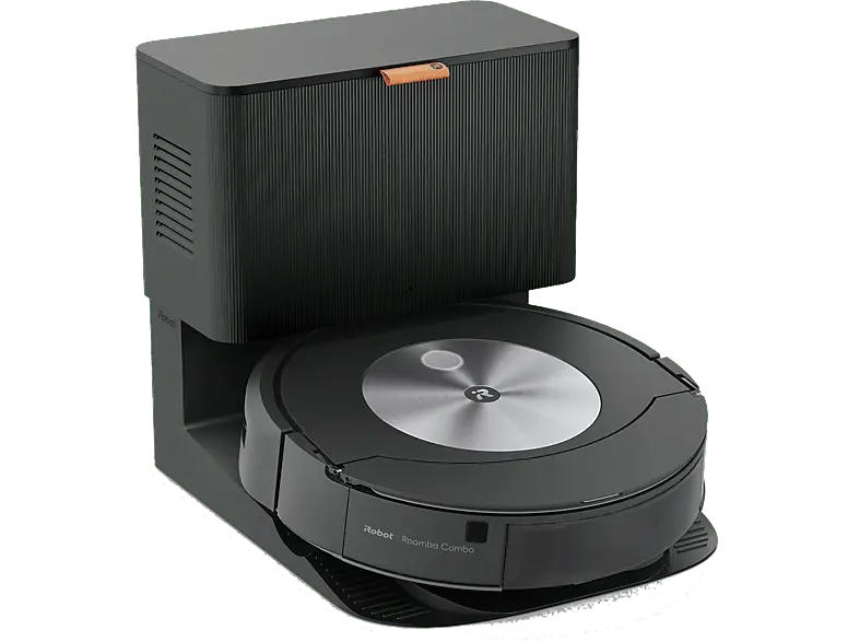 iRobot Roomba Combo j7+ Saug- und Wischroboter inkl. Clean Base® Station (Silber/Schwarz, Laufzeit: 75 min, 68 dB(A))